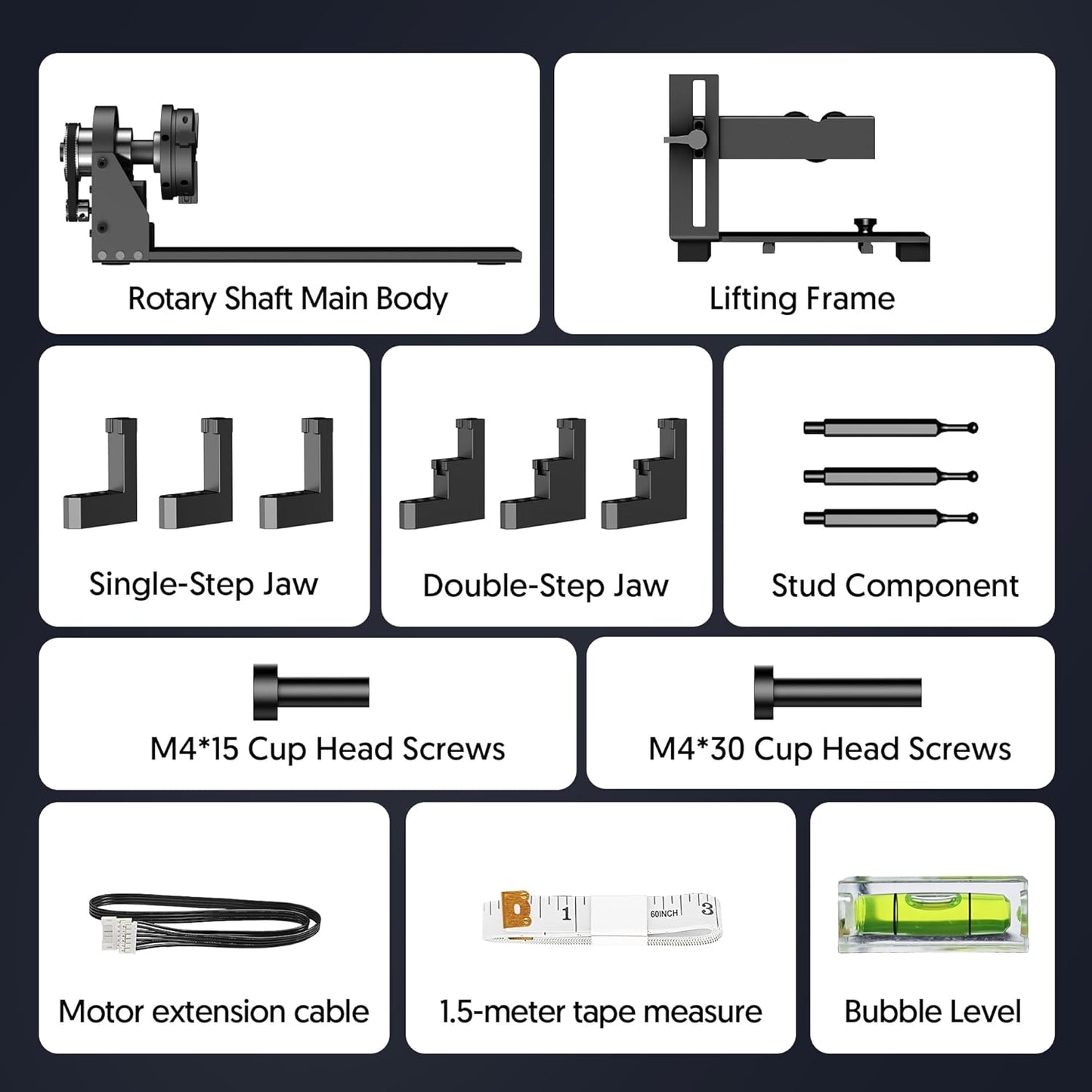 LONGER Laser Engraver Ray5 5000mW Engraver Machine with Air Assist Kit DIY CNC Laser Cutter Tool for Metal Glass Wood Working Area 15.7 "x15.7" with 4-in-1 Rotary Roller Kit