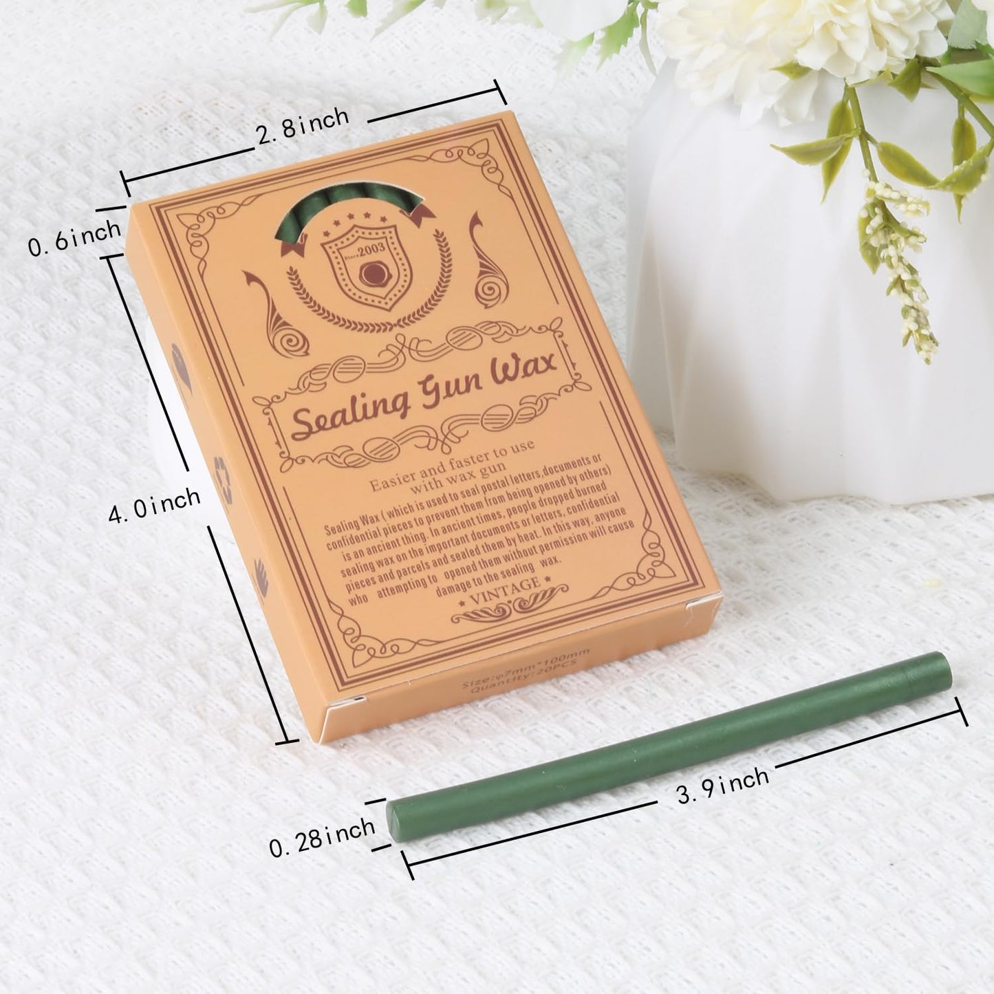 Black Sealing Wax Sticks, WASOHLING 20Pcs Glue Gun Wax Seal Sticks for Wax Seal Stamp, Black Wax Seals for Christmas Wedding Invitation Envelope Letter Seals, Craft Adhesive (Mini Size)
