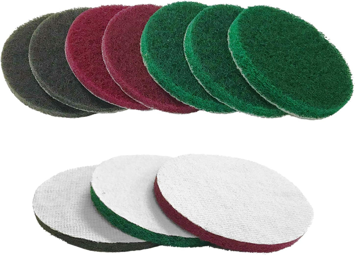 Power Scrubber Pads Drill Attachment, GOH DODD 26 Pieces 4 Inch Headlight Restoration Kit Drill Brush Scouring Cleaning Pads for Kitchen, Bathroom, Grout, Carpet, Shower, Tub, Grill,Tile, Sanding