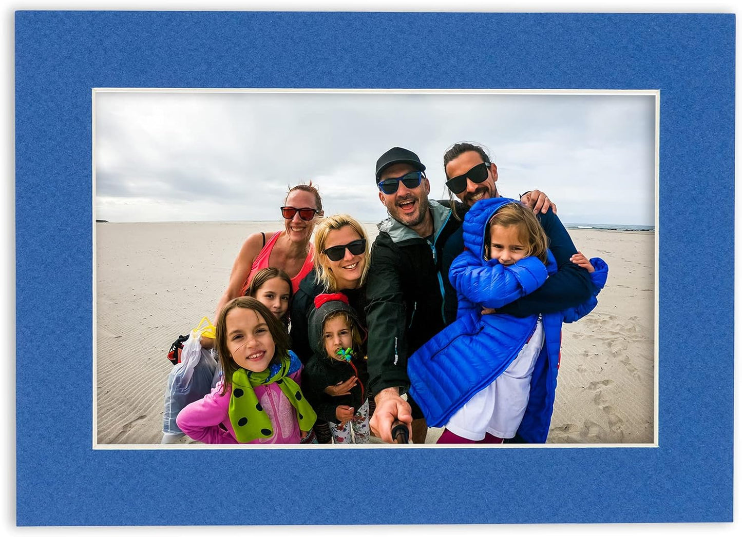 5x7 Mat for 8.5x11 Frame - Precut Mat Board Acid-Free Show Kit with Backing Board, and Clear Bags Royal Blue 5x7 Photo Matte Made to Fit a 8.5x11 Picture Frame Matboard for Framing, Pack of 100 Mats