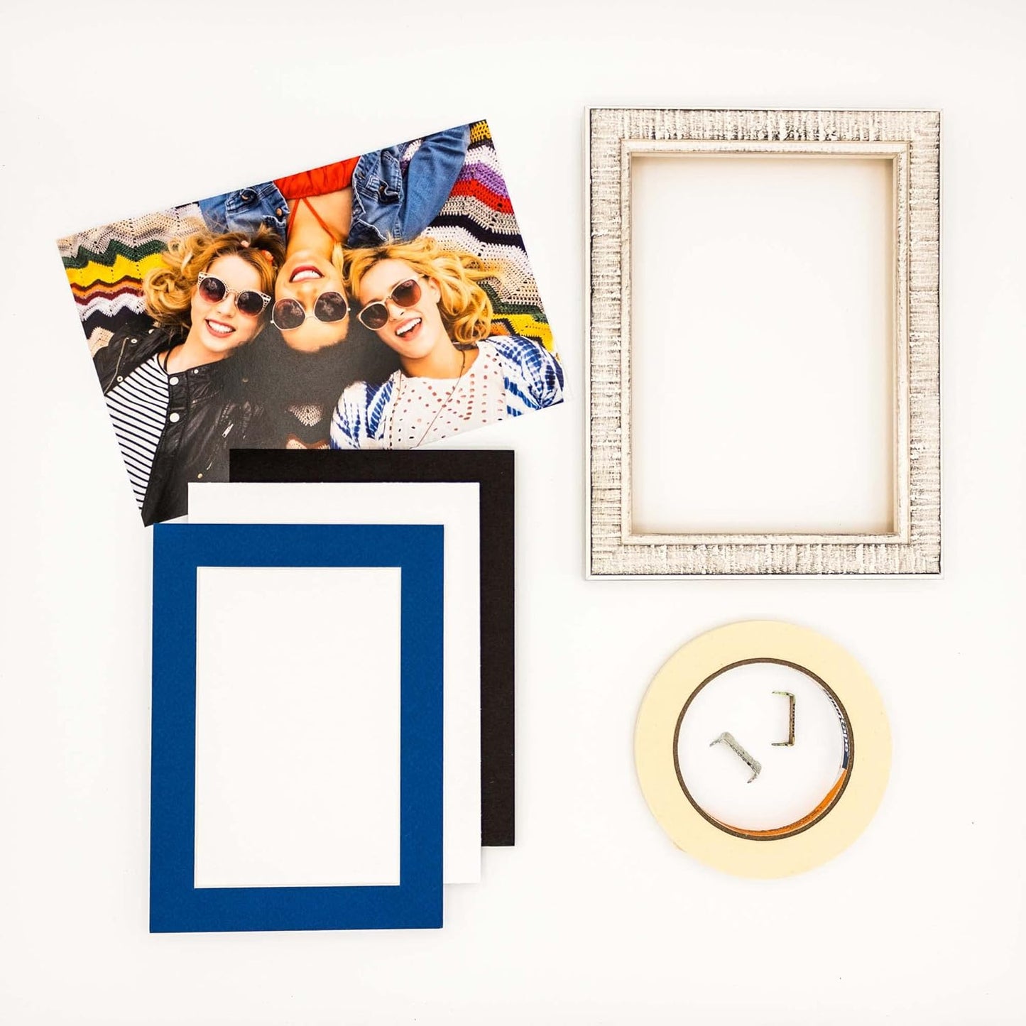 5x7 Mat for 8.5x11 Frame - Precut Mat Board Acid-Free Royal Blue 5x7 Photo Matte For a 8.5x11 Picture Frame, Premium Matboard for Family Photos, Show Kits, Art, Picture Framing, Pack of 25 Mats