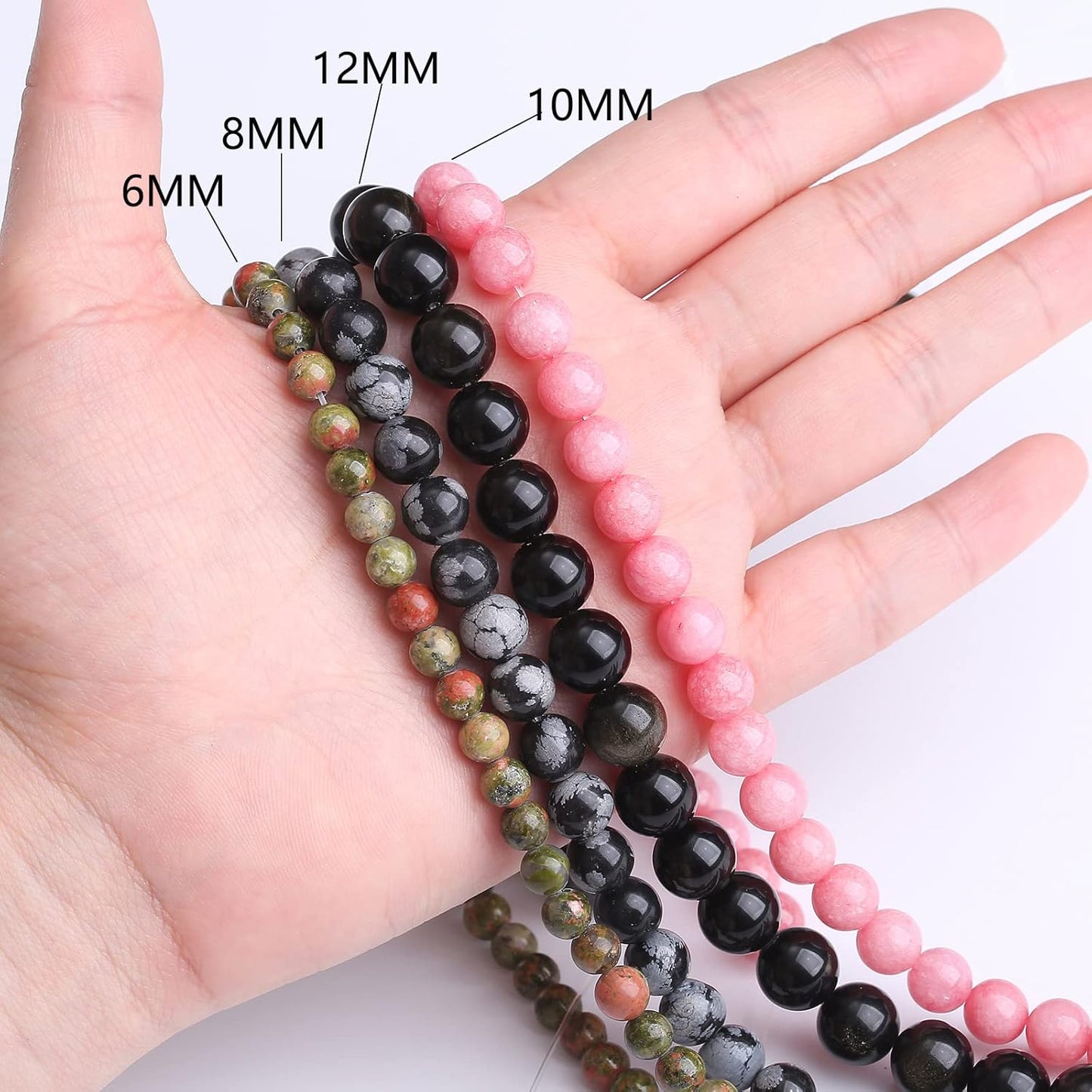 32PCS 12MM Blue Frosted Agate Stone Beads Energy Healing Beads for DIY Jewelry Bracelet Necklace Making for Jewelry Making15Inch