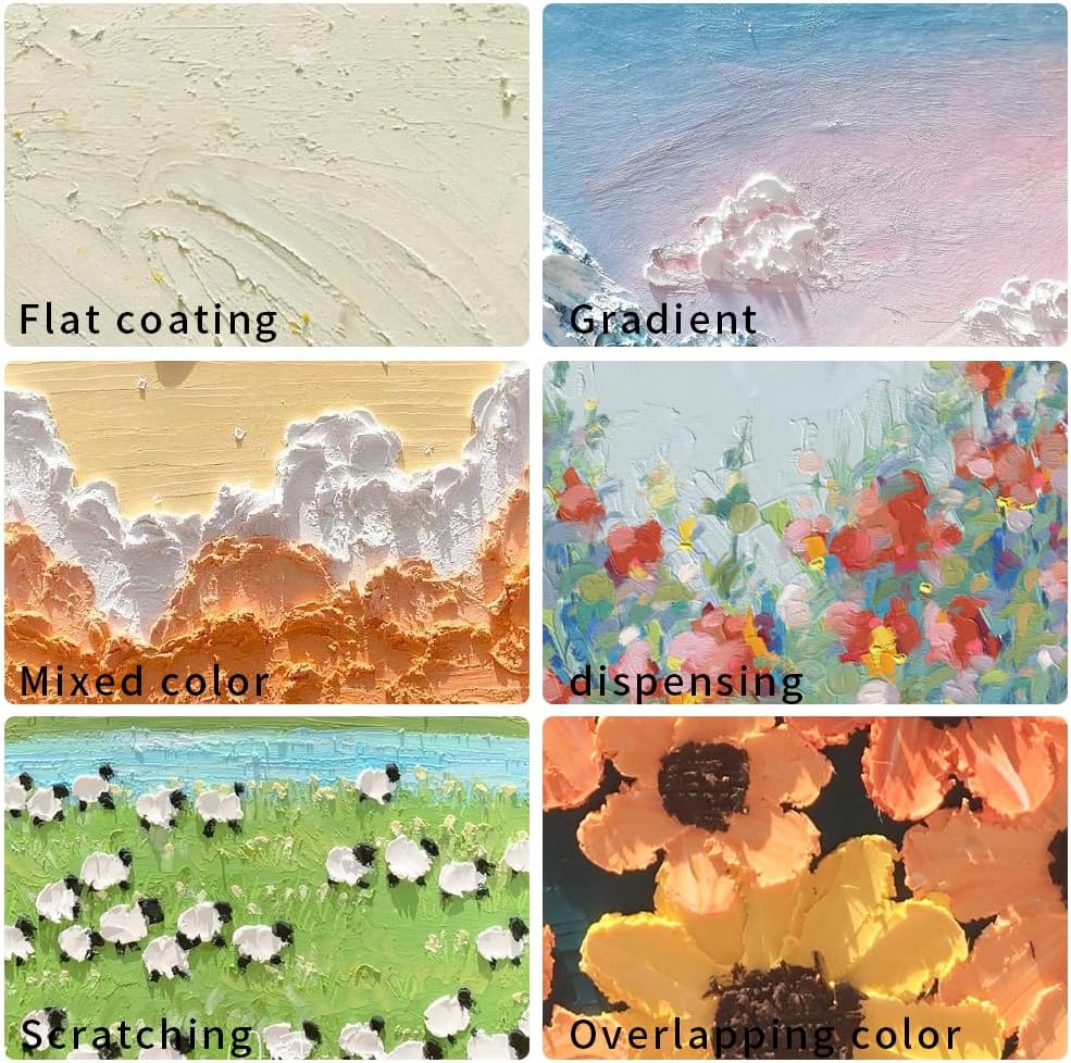 Mifuner Soft Oil Pastels Set (6 Sticks,6 Colors),Colors Heavy Oil Pastels Vibrant and Creamy,Art Supplies for Artists,Gallery Oil Painting Stick,Beginners,Adult Drawing Skin
