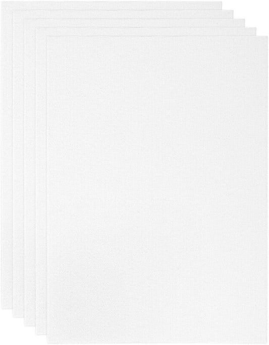 PATIKIL 5x7 Canvas Boards for Painting, 6 Pack 100% Cotton Square Triple Primed Stretched Blank Art Canvas Panel Bulk Thin for Acrylic, Oil, Tempera Paints, White