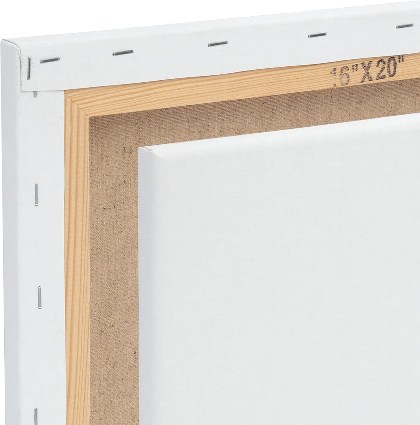 Centurion Deluxe Professional Oil Primed Linen Stretched Canvas, 11oz Linen, 20x24 - Box of 6, 0.67" Deep Canvases, Kiln-Dried Stretchers, Back Stapled, Premium Medium Weight Canvas for Oil Paintings