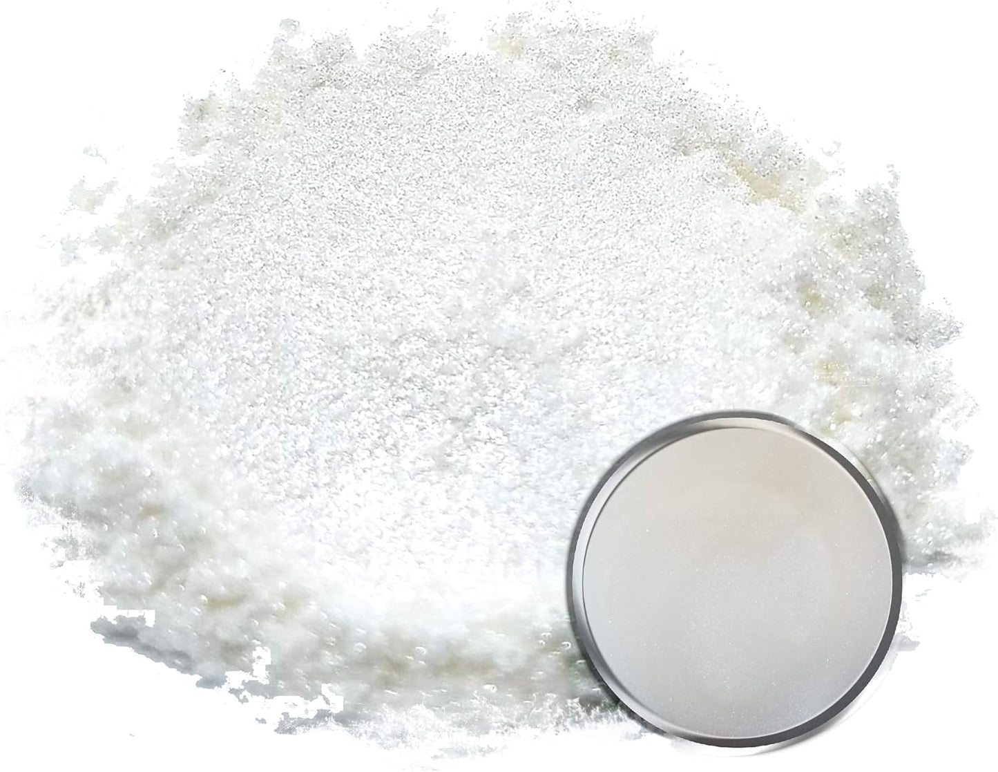 Eye Candy Pigments Premium White Mica Powder - Akoya White (50gr) - for Epoxy, Resin, Soap, Paint, Woodworking, Acrylic Pouring, Bath Bombs, Fishing Lures - DIY Arts and Crafts Additive