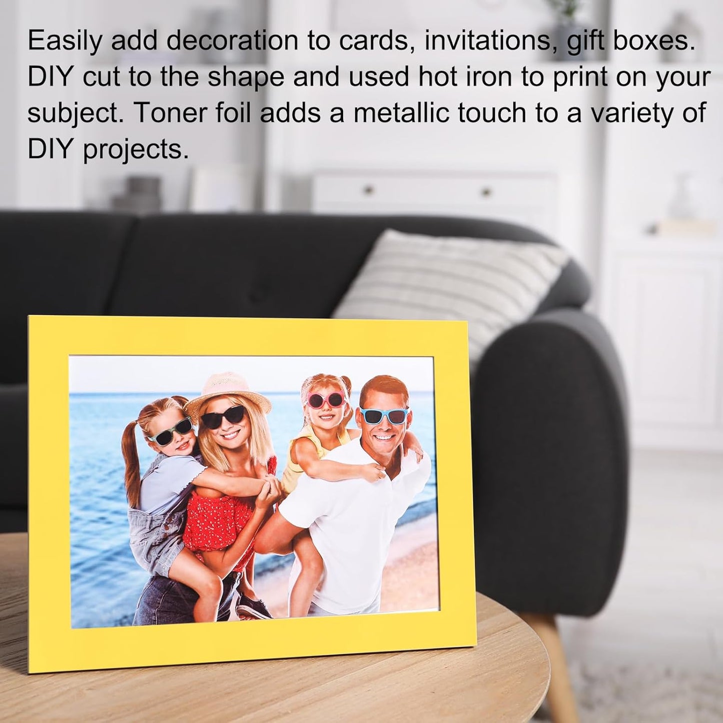 MECCANIXITY 50 Sheets Heat Reactive Foil, 20x29cm Laser Gold Foil Transfer Sheets Toner Reactive Foil Transfer Foil Sheets Hot Foil Stamping Paper for Crafts DIY Cardmaking Album Decoration