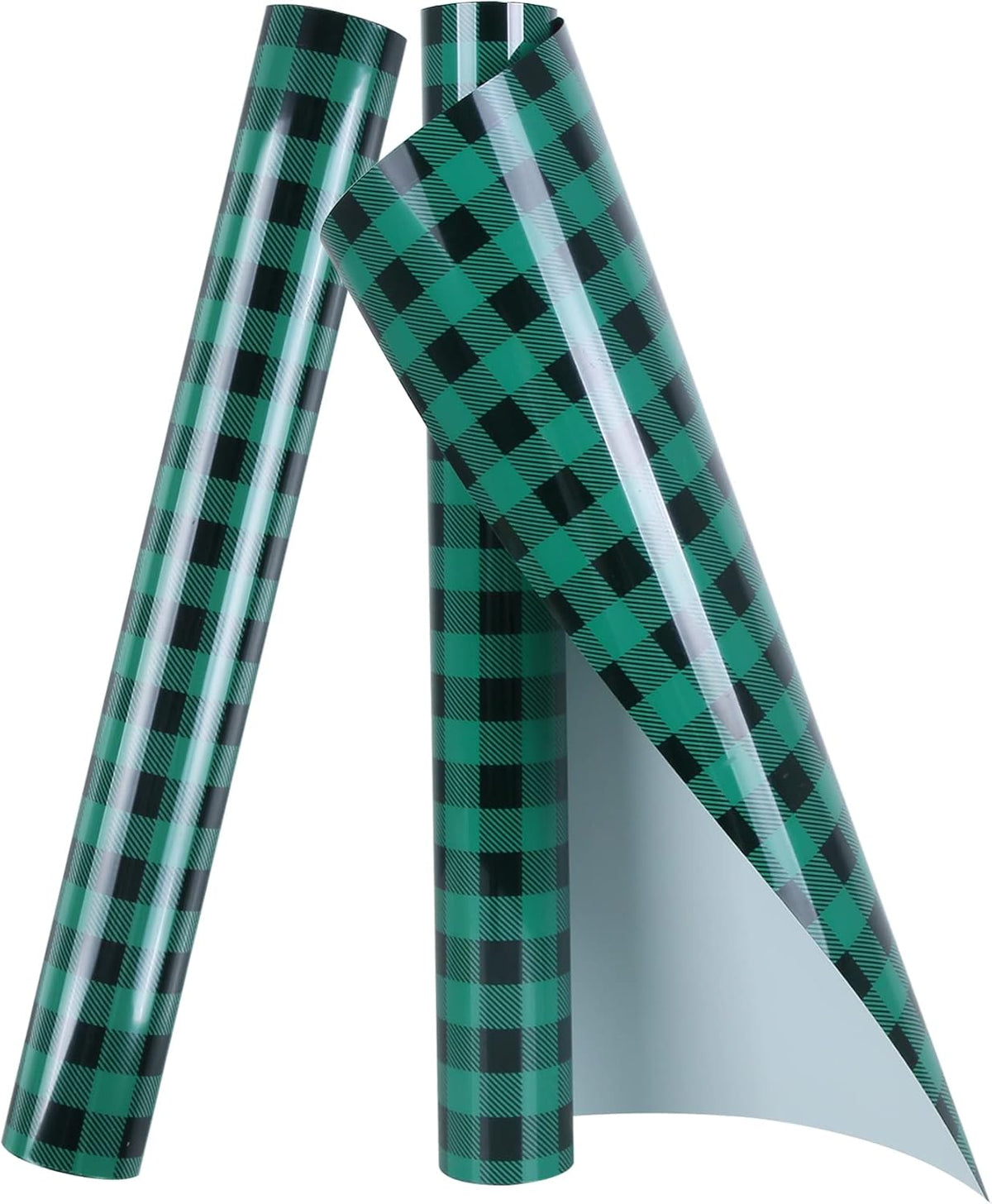 TORC Green Black Buffalo Plaid HTV Vinyl 12 inch x 10 ft, Check Heat Transfer Vinyl Iron on Transfers