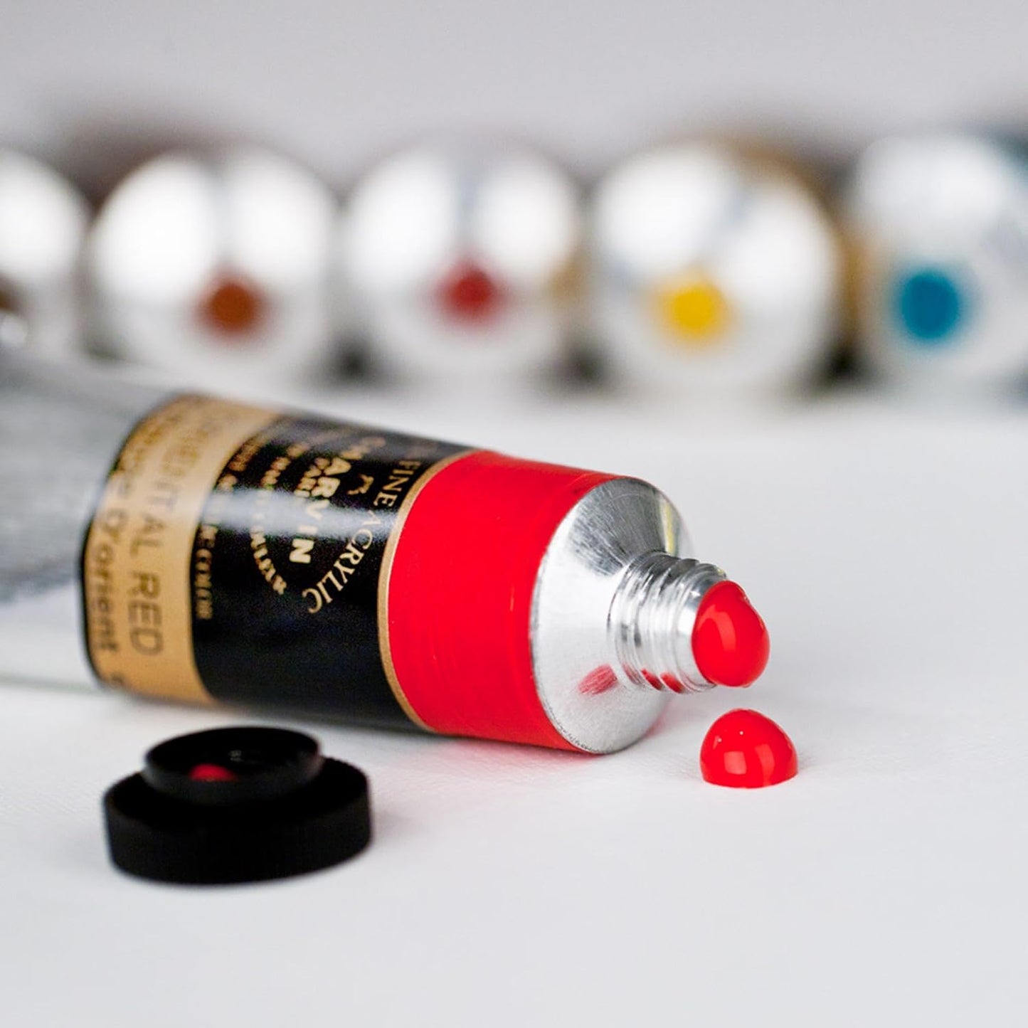Charvin Extra Fine Professional Acrylic Paint - Cobalt Blue Hue, 60ml Tube, Triple-Milled, Lightfast Pigments, Open Stock Artist Acrylic Paints in Nature-Inspired Hues