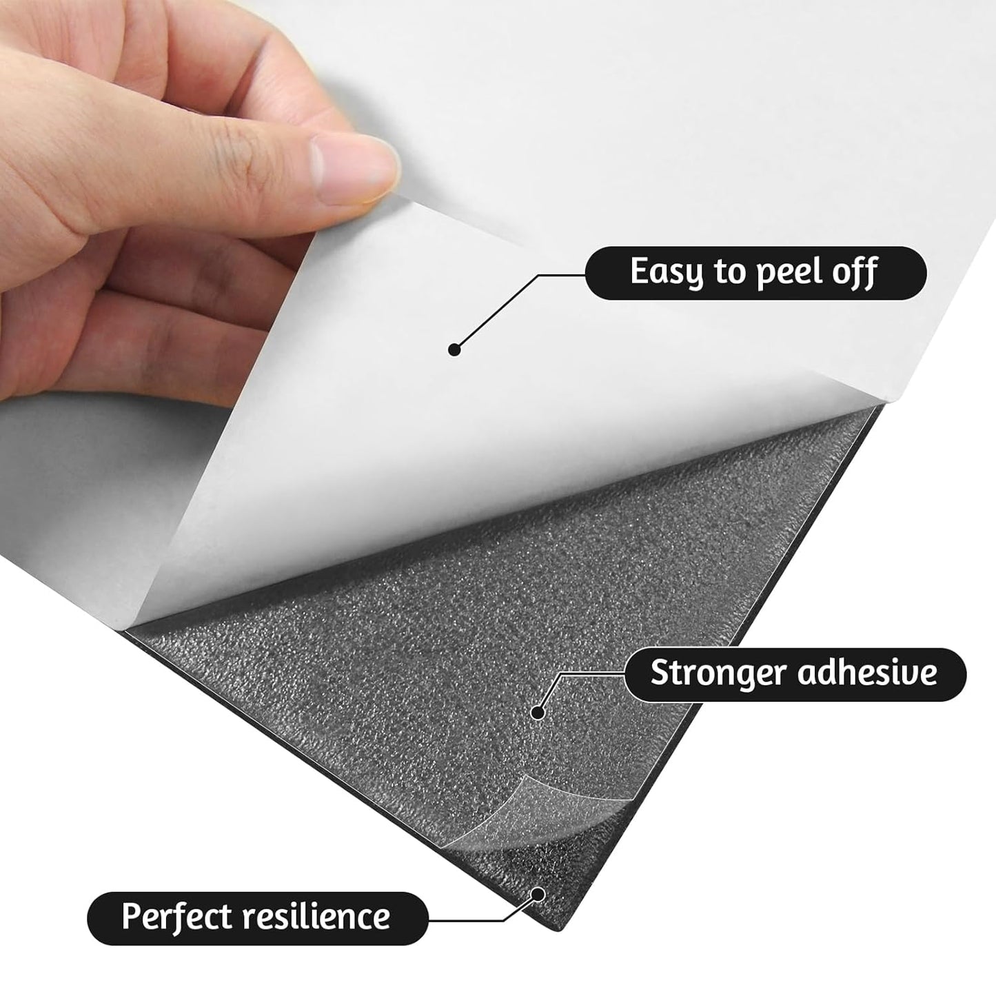 Adhesive Foam Roll Neoprene Sponge Foam Sheet Roll Closed Cell Insulation Closed Cell Foam Sheet Soundproof Foam Padding (Black, 12x59x1/2 Inches)