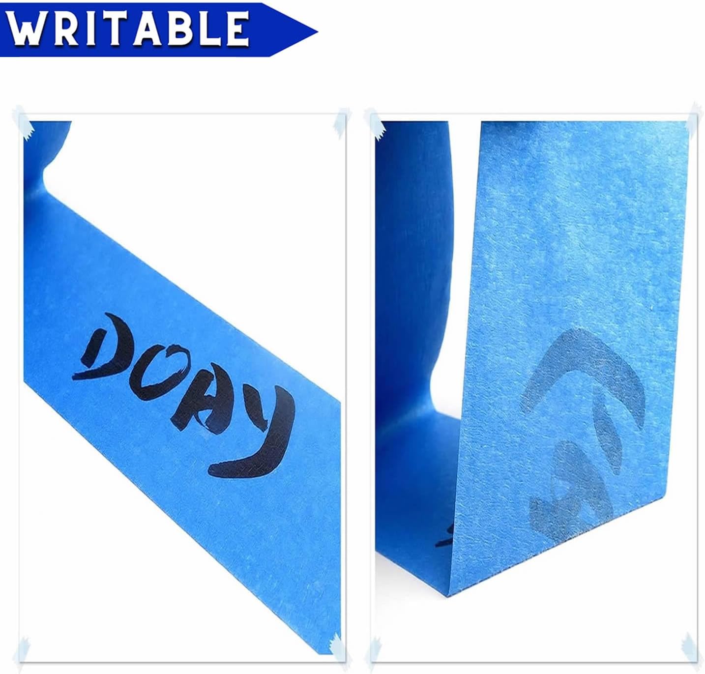 Blue Painters Tape 1/4" 1/2" 3/4" x 60 Yard - Multi Size Pack - Multi Surface Use - 3 Rolls