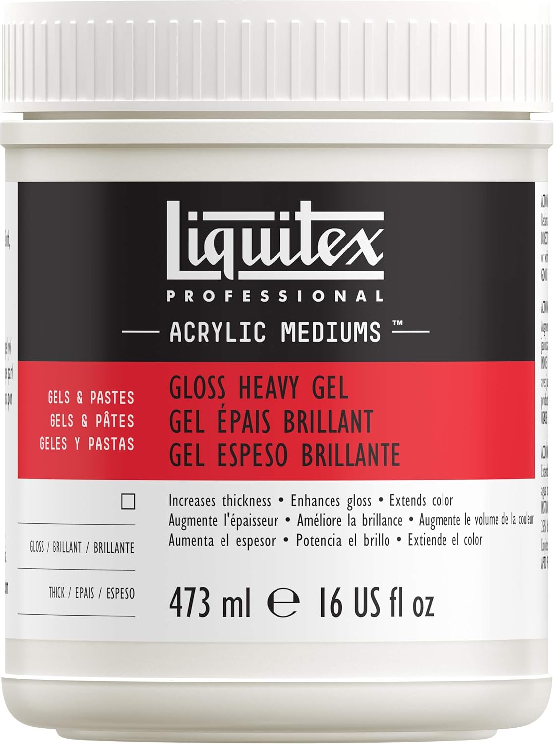 Liquitex Professional Gloss Heavy Gel Medium, 473ml (16-oz)