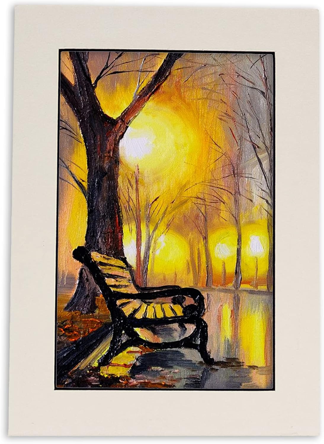 8.5x11 Mat Bevel Cut for 7x9 Photos - Acid Free White with Black Core Precut Matboard with Backing Board and Crystal Clear, Self Seal Photo Mat Bag - for Pictures, Photos, Framing - 4-ply Thickness