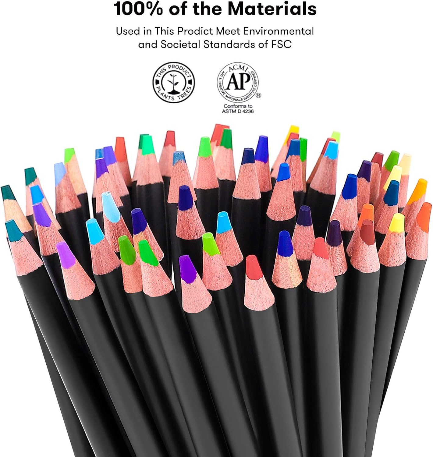 Soucolor 180-Color Artist Colored Pencils Set for Adult Coloring Books, Soft Core, Professional Numbered Art Drawing Pencils for Sketching Shading Blending Crafting, Gift Tin Box for Beginners Kids
