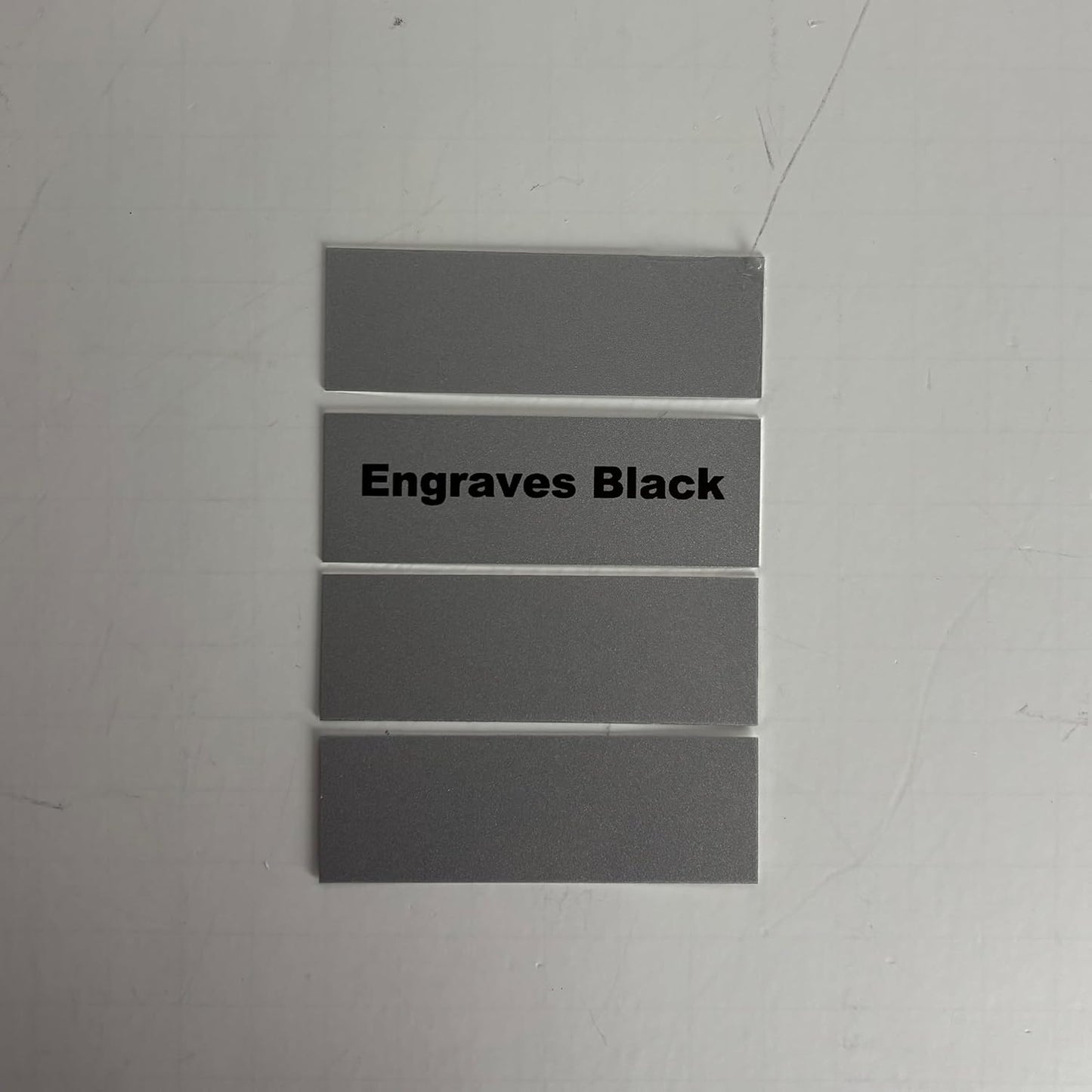 Blank Metal Plates for Laser Engraving - 4 Pack | Aluminum Sheets 0.020" Thick | CO2, Diode, Fiber Laser Compatible | Multiple Sizes & Colors (Silver (engraves black), 6.25x8.25 inch)
