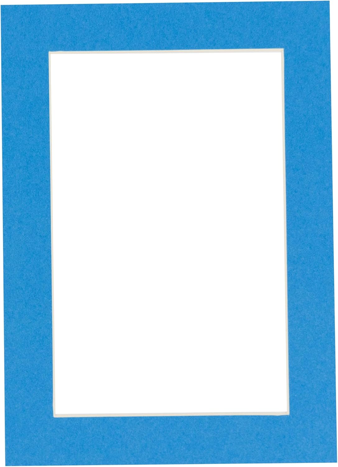 8.5x11 Mat Bevel Cut for 7x9 Photos - Acid Free Bay Blue Precut Matboard - For Pictures, Photos, Framing - 4-ply Thickness