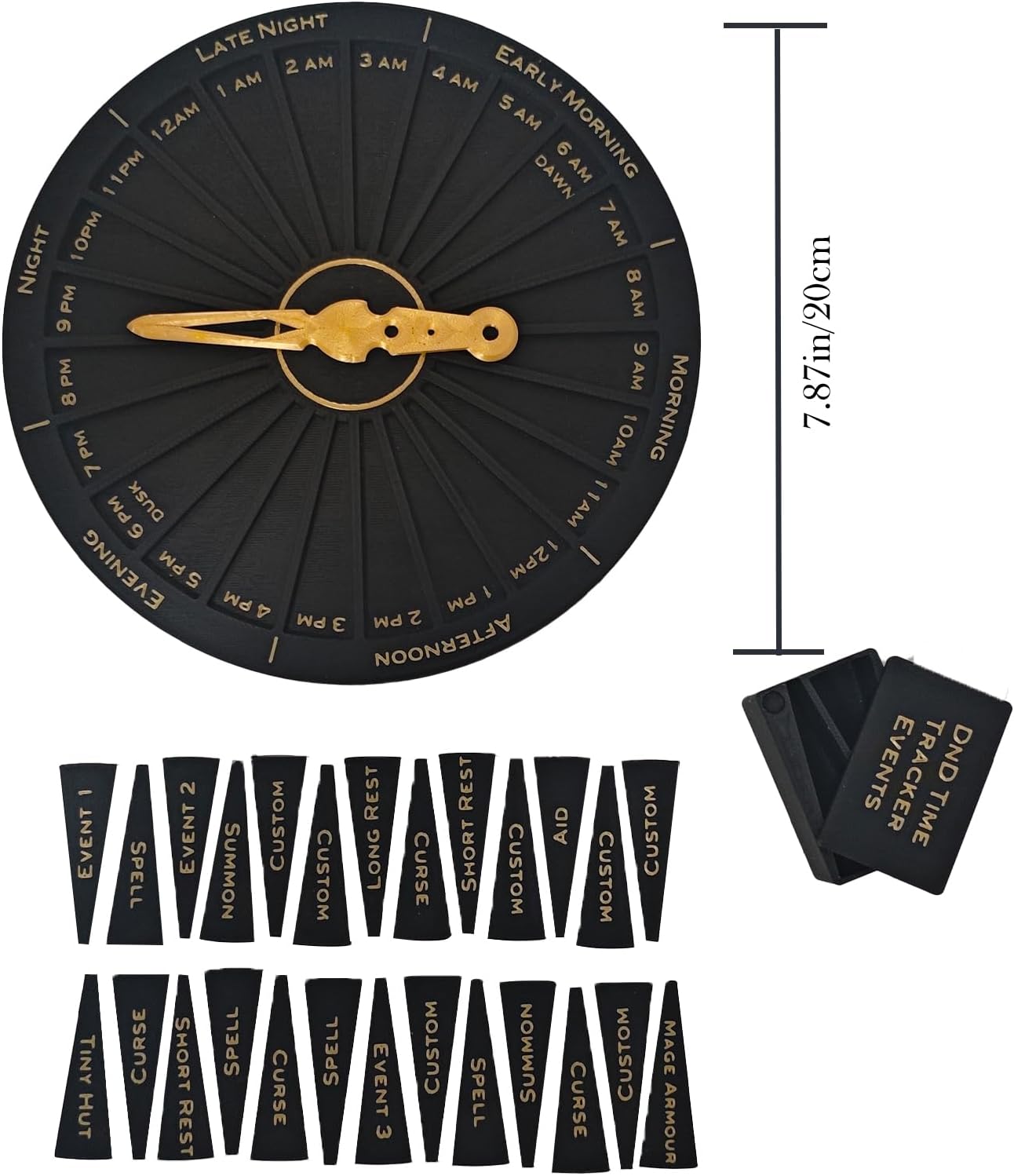 DND Initiative Tracker,DNDs Status and Time Tracking Clock, A Convenient Way to Track The Time and Status Effects of DND 24 Hours A Day.