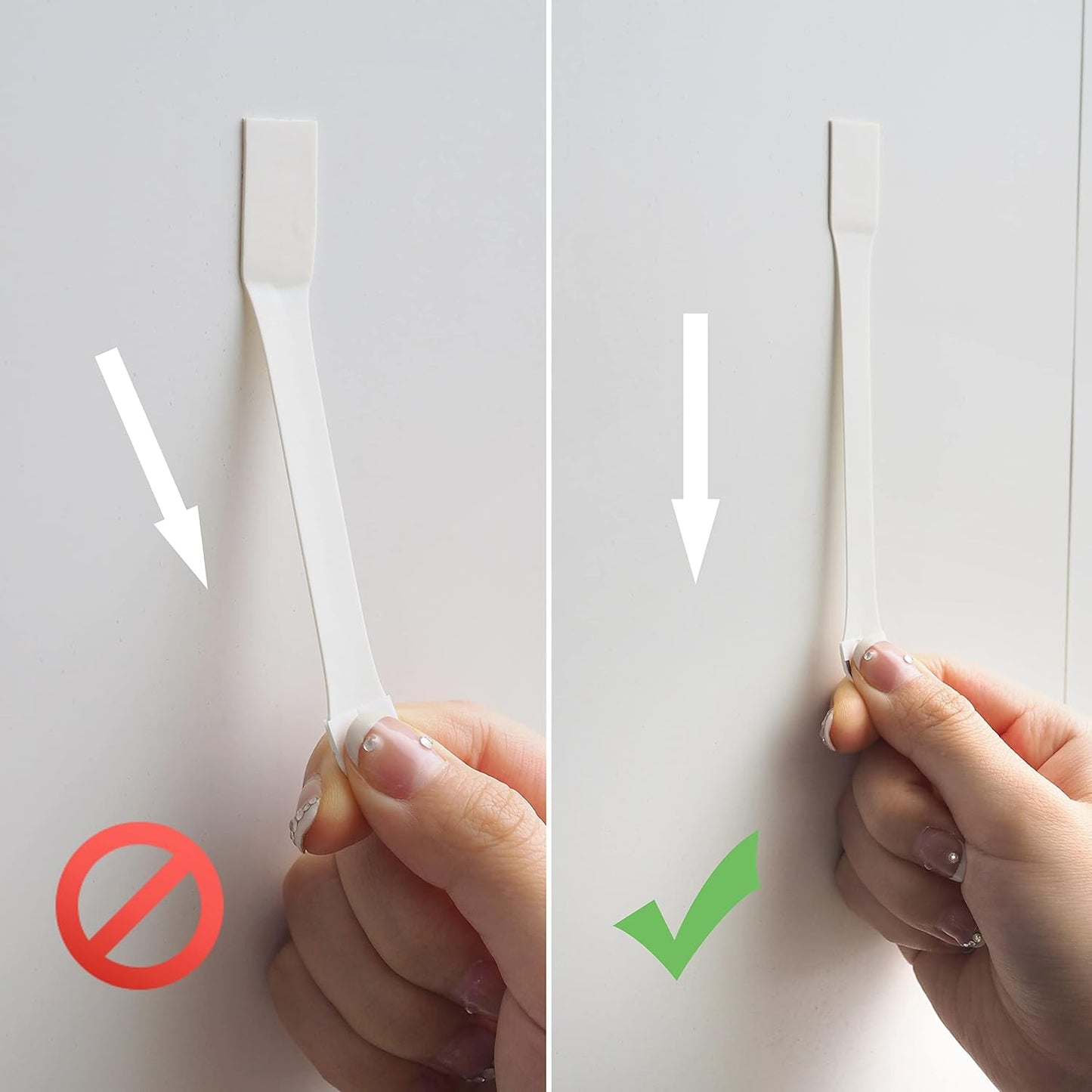 Large Canvas Hangers, 10 Picture Hangers, 20 Large Removable Adhesive Strips, Damage Free Picture Hanging Hooks Heavy Duty, Wall Hangers Without Nails, Value Pack