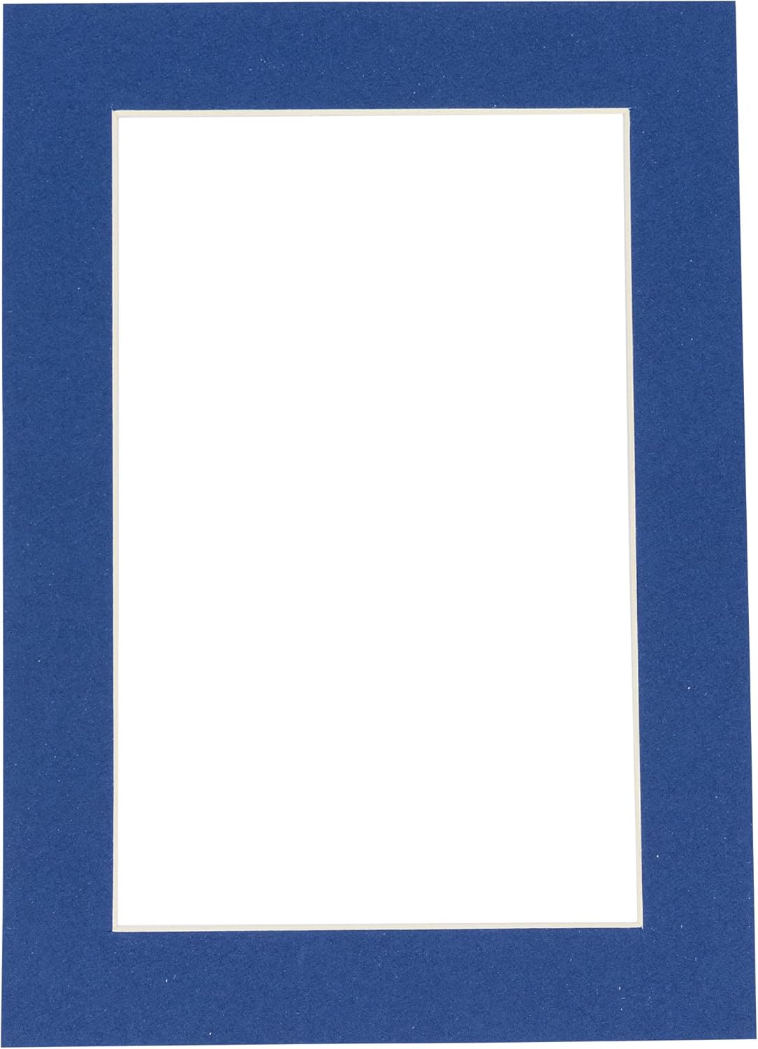 Pack of Ten 8.5x11 Mats Bevel Cut for 7x9 Photos - Acid Free Bottle Blue Precut Matboards for Pictures, Photos, Framing - 4-ply Thickness