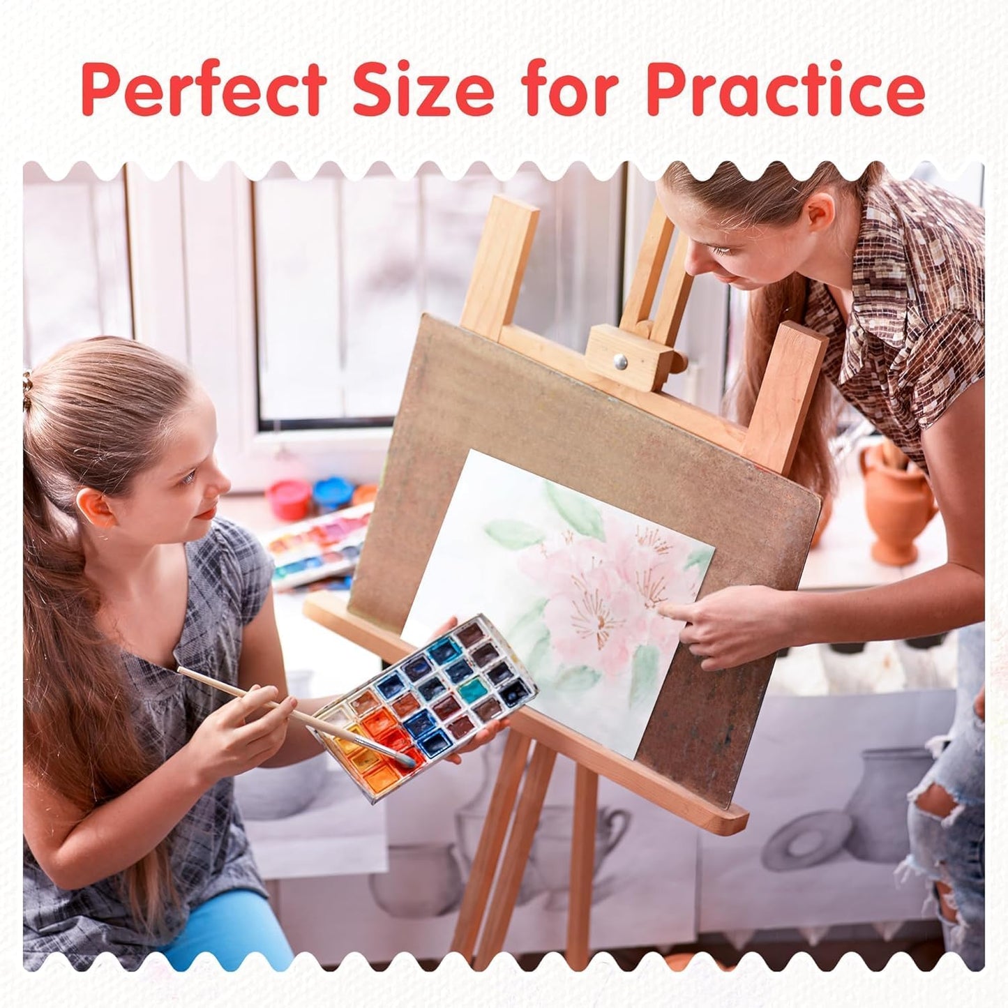 FIXSMITH Canvas Boards for Painting 5x7 Inch, Super Value 24 Pack Mini Canvases, White Blank Canvas Panels, 100% Cotton Primed, Painting Art Supplies