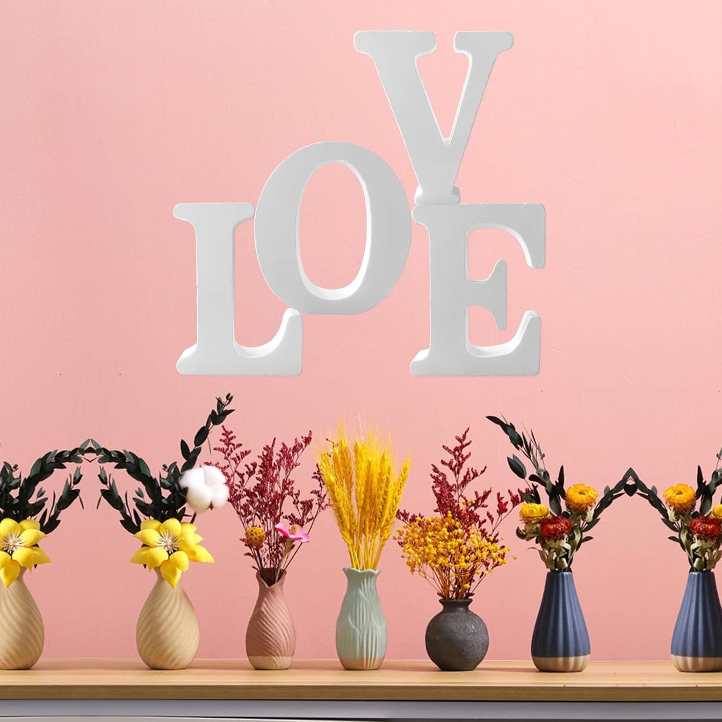 Wood Letters 4.3 Inch, White Unfinished Wood Letters for Graft, Wooden Letters for Wall Decor, Standing Letters for Bedroom, Home, Birthday, Party, DIY Graft (G)