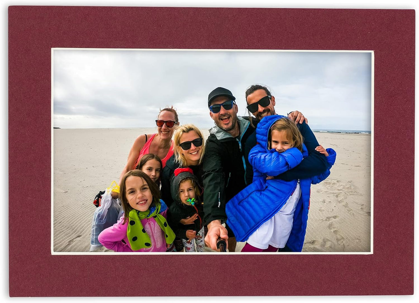 Poster Palooza 11x14 Mat for 8.5x11 Photo - Precut Maroon Picture Matboard for Frames Measuring 11 x 14 Inches - Bevel Cut Matte to Display Art Measuring 8.5 x 11 Inches - Acid Free Pack of 25 MATS
