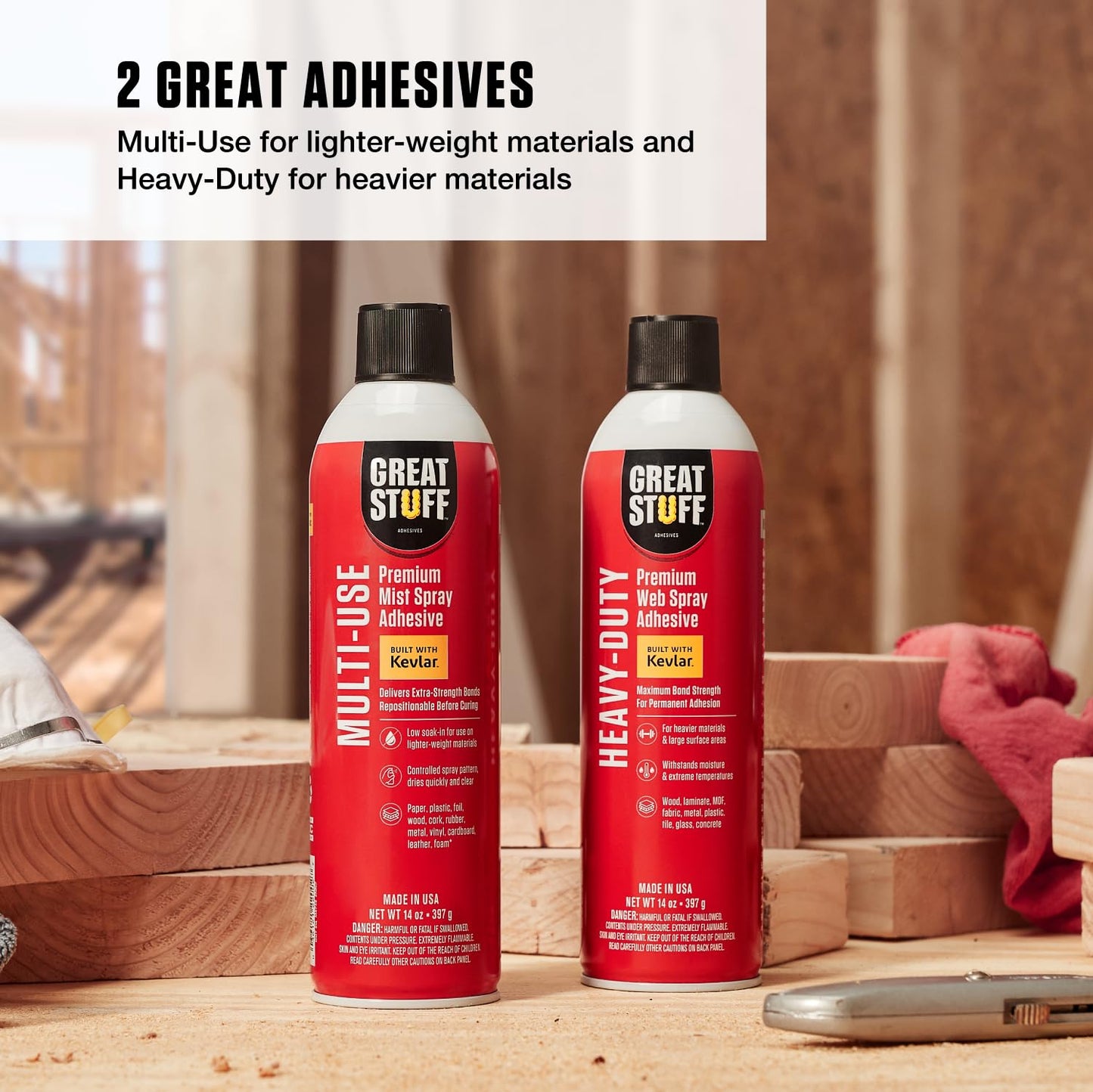 Great Stuff™ Heavy-Duty Web Adhesive - 14 oz - Aerosol
