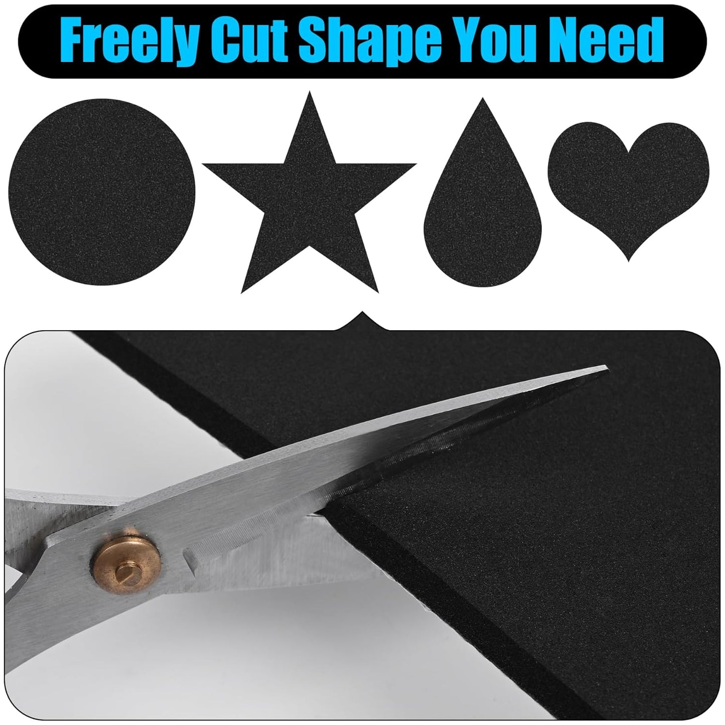 ToLanbbt 8 PCS Adhesive Foam Padding Sheets Closed Cell Neoprene Foam Sheet 1/4" Thick, 6" x 6" Self Stick Insulation Anti Vibration Pads Anti-Slip for Furniture, Cars, Speakers, DIY