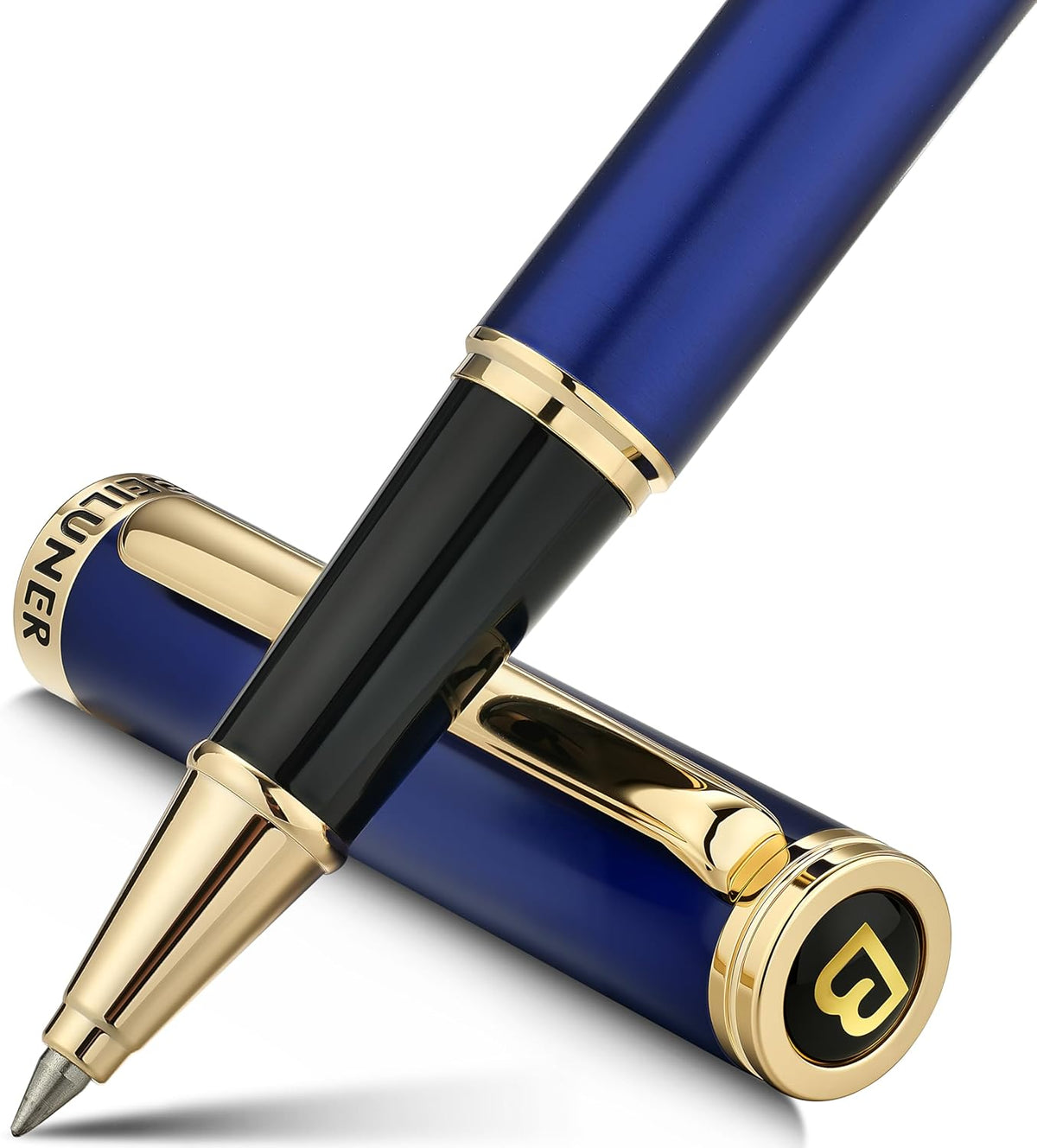 BEILUNER Luxury Rollerball Pen,24K Gold Trim,Noble and Elegant Designs,Schneider Ink Refill, Best Roller Ball Pen Gift Set for Men & Women, Professional, Executive Office, Nice Pens