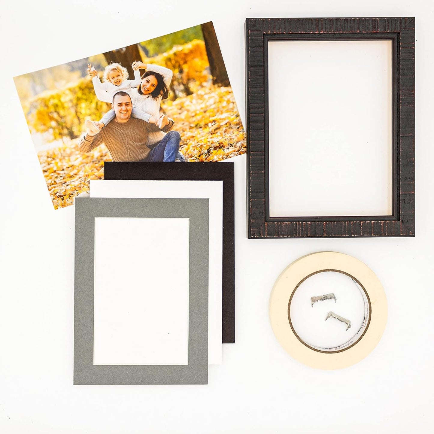 11x14 Mat for 8.5x11 Photo - Precut Mid Grey Picture Matboard for Frames 11 x 14 Inches - Bevel Cut Matte to Display Art 8.5 x 11 Inches - Acid Free Pack of 25 MATS with Backing Boards & Clear Bags