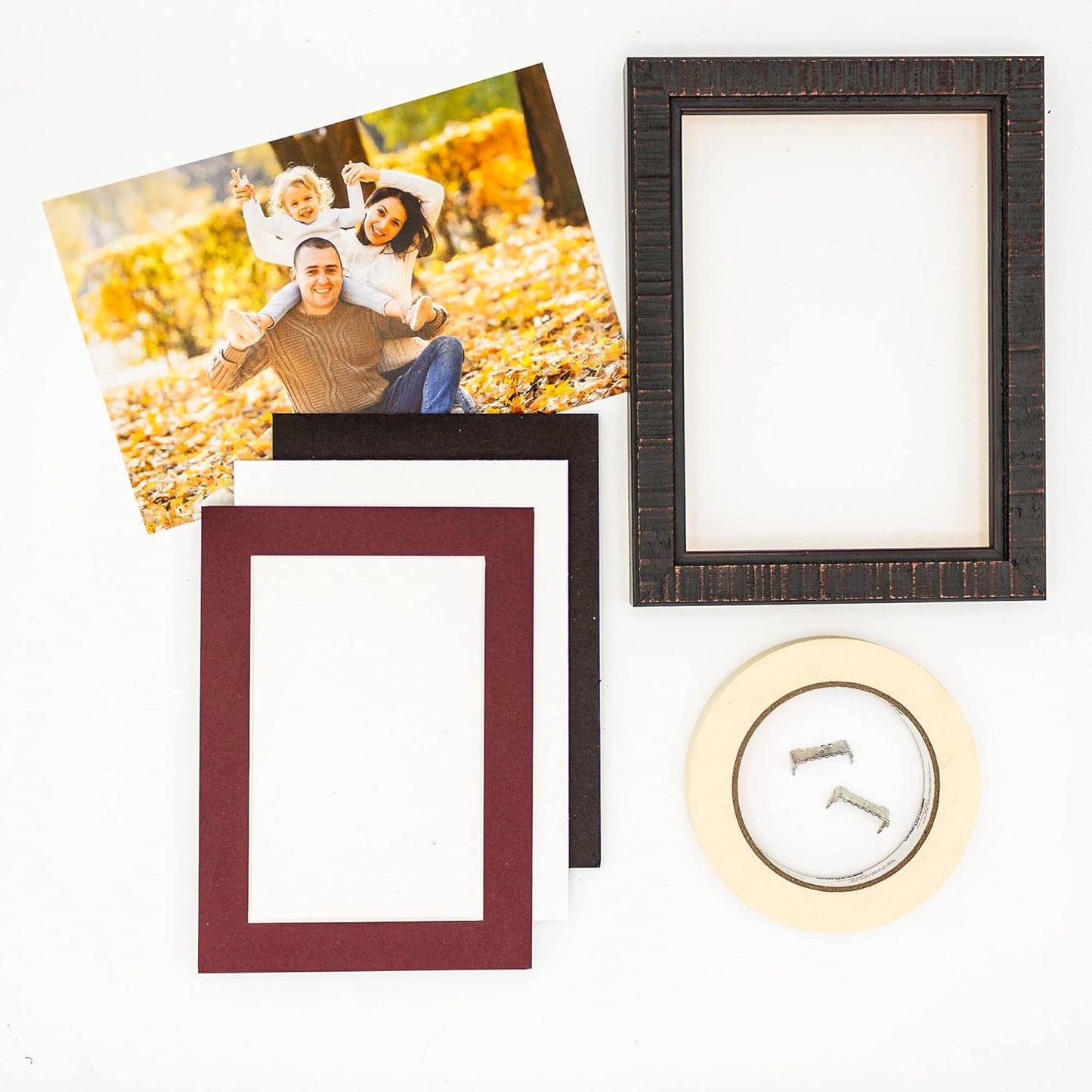 11x14 Mat for 8.5x11 Photo - Precut Maroon Picture Matboard for Frames 11 x 14 Inches - Bevel Cut Matte to Display Art 8.5 x 11 Inches - Acid Free Pack of 25 MATS with Backing Boards & Clear Bags