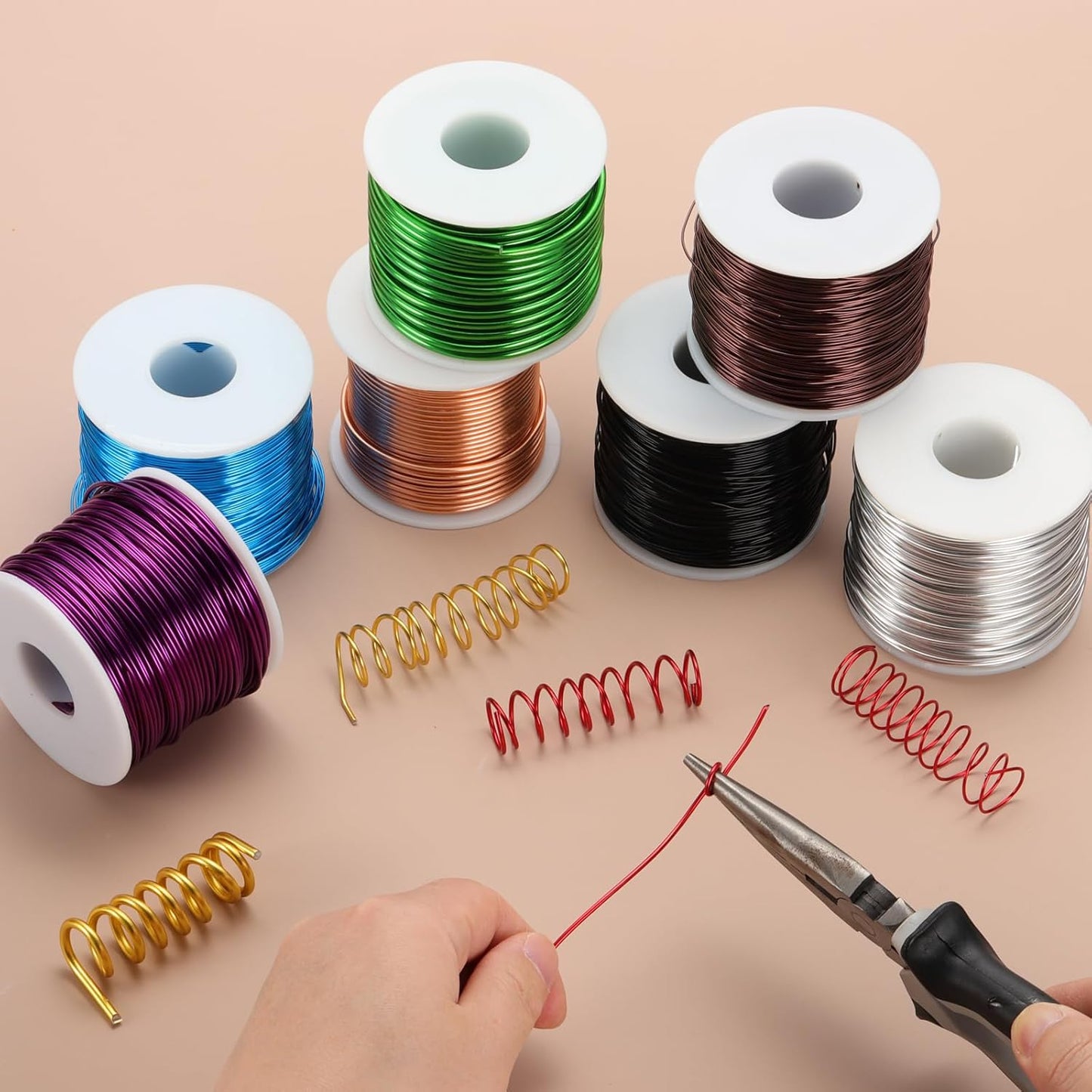 MECCANIXITY 15 Gauge Anodized Aluminum Craft Wire Bendable Bonsai Training Wire 223 Feet 1.5mm for Sculpting Crafts Wreath Floral Beading Jewelry Making, Purple