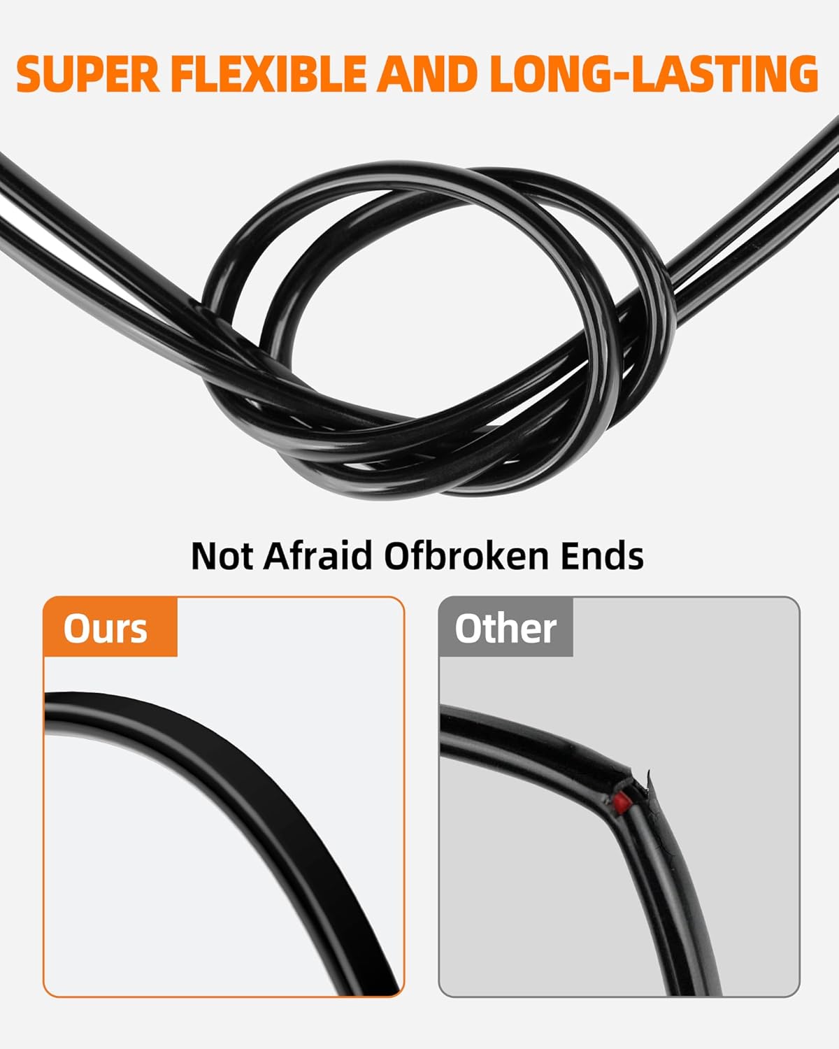 12 Gauge Wire, 12 AWG 2 Conductor Electrical Wire, Flexible/Oxygen-Free Tinned Copper/Stranded PVC 12/2 Cord for Automotive, Marine, LED Strips, Solar, RV, Lighting (50FT)