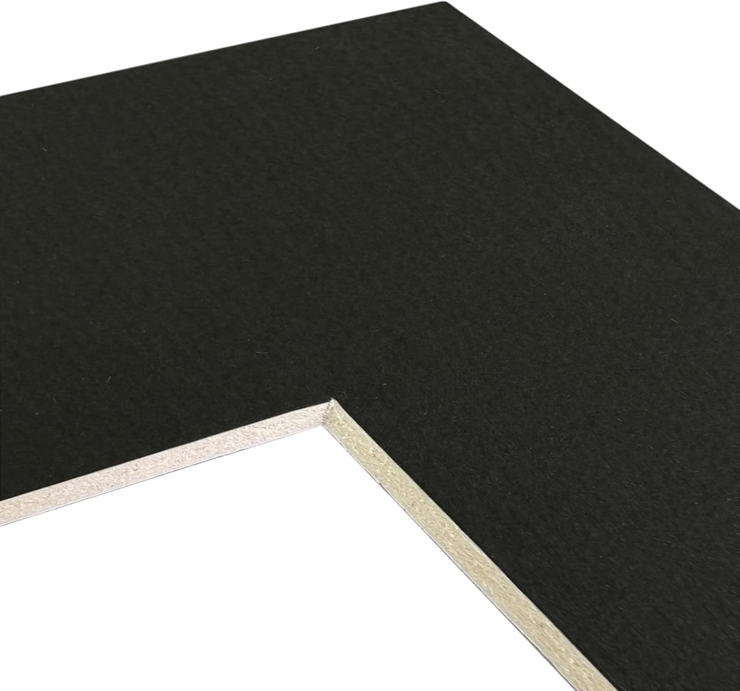Craig Frames B404 Pre-cut Mat Board for 20x27 Print, 24x30, Textured Black