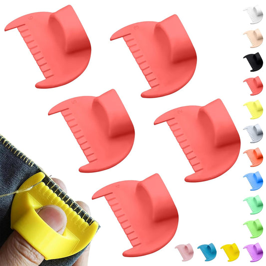 2mm-6mm Seam Guide for Hand Sewing Edge Lockranding Tool 5 PCS Set for Leather/Fabric/Craft Sew, Red