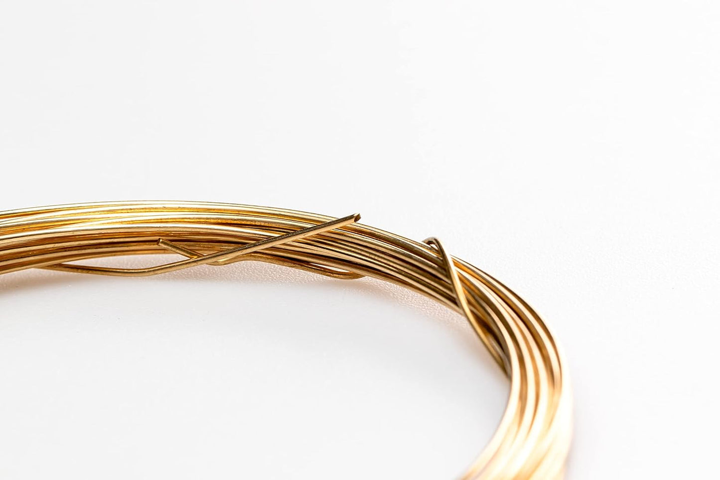 24 Gauge, Jeweler's Brass Wire, Red Brass, Round, Dead Soft, CDA #230 Alloy Jewelry Grade Made in USA - 5FT by CRAFT WIRE