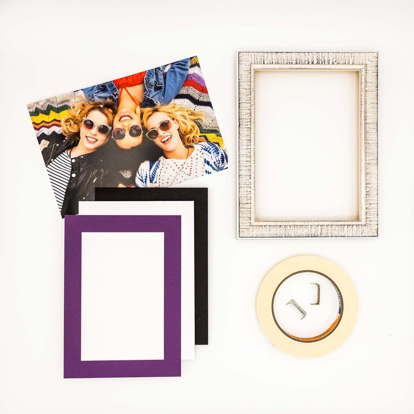 8x10 Mat Bevel Cut for 5.5x8.5 Photos - Acid Free Dark Purple Precut Matboard - For Pictures, Photos, Framing - 4-ply Thickness