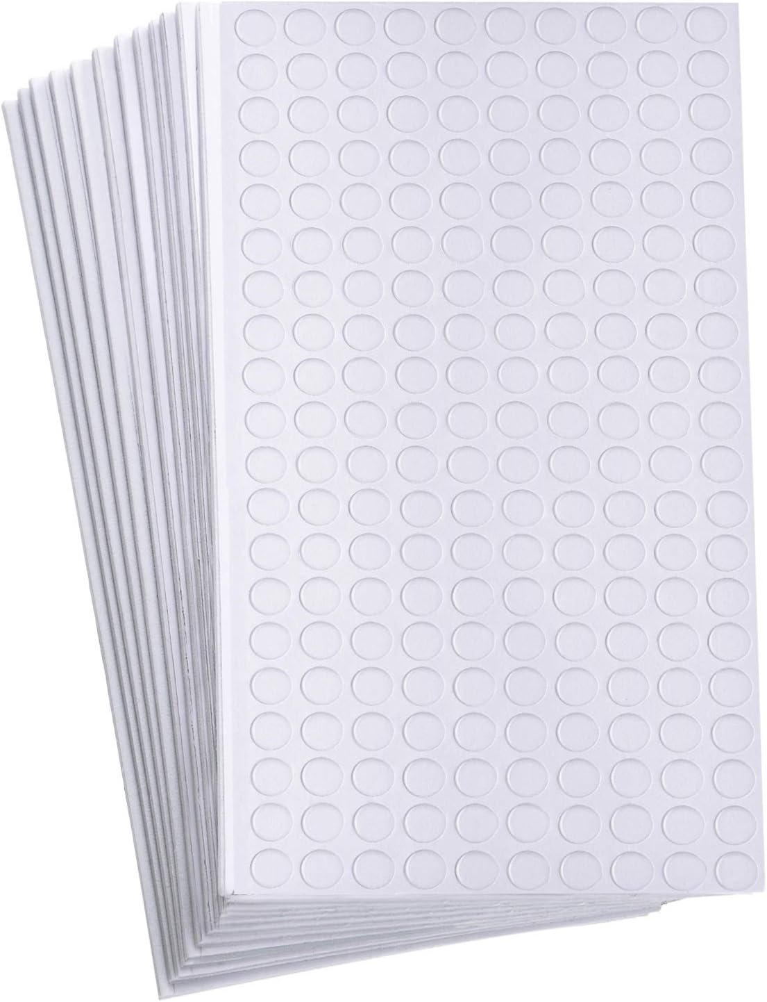 Outus 2400 Pieces Foam Dots Dual-Adhesive 3D Foam Tapes Pop Dots Adhesive Mount for Craft DIY Art or Office Supplies, 12 Sheets, Round (0.4 Inch)
