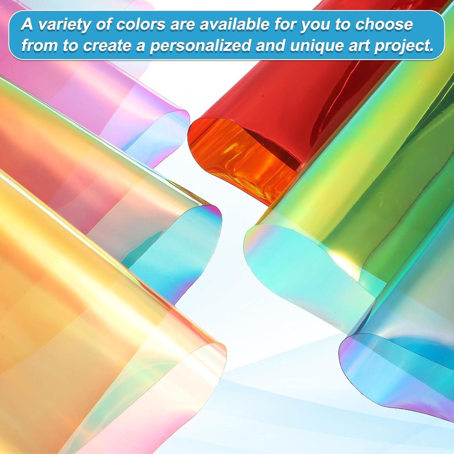 MECCANIXITY Holographic Clear PVC Vinyl Film Holographic PVC Fabric Waterproof Dichroic Film 12 x 48 Inch for Handbags Bows Earrings DIY Craft,Laser Dark Red