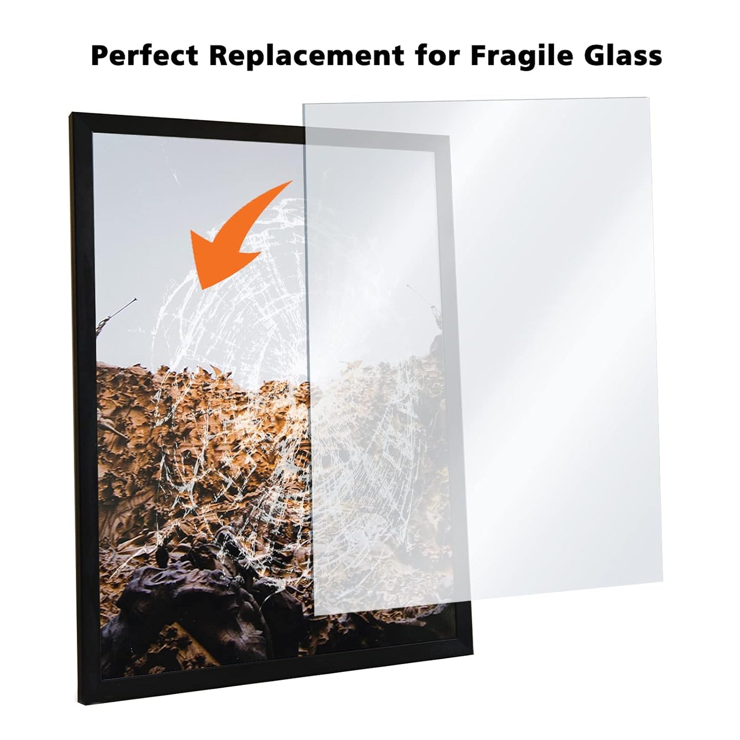 Egofine Plexiglass Sheets Acrylic Sheets 6 Pack of 8.5x11’’ 0.04 Thick Clear Plastic Cast Transparent Plexi Glass for Crafting Projects, Replacement Picture Frame Glass, DIY Display, Easy to Cut