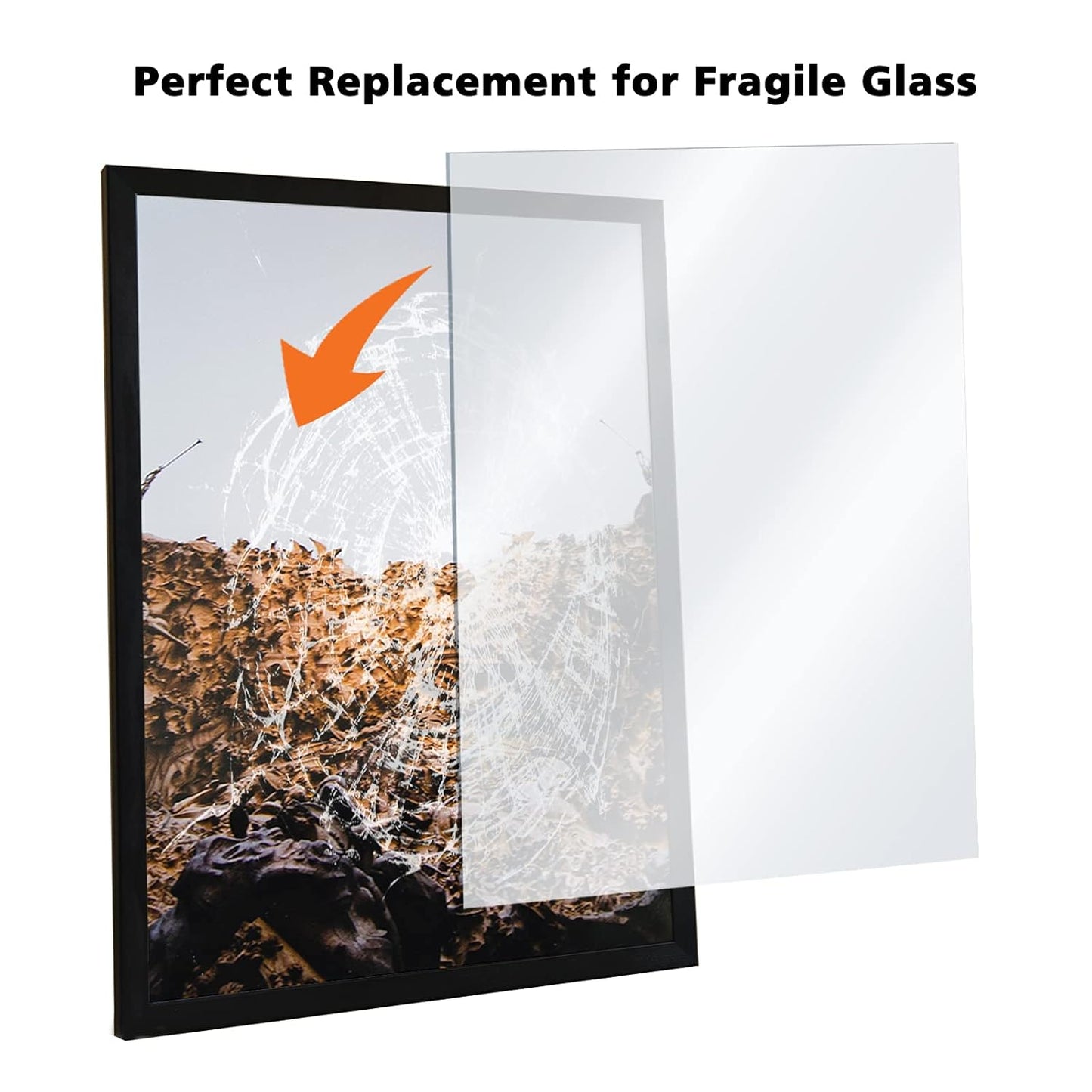 Egofine Plexiglass Sheets Acrylic Sheets 16 Pack of 4x6’’ 0.04 Thick Clear Plastic Cast Transparent Plexi Glass for Crafting Projects, Replacement Picture Frame Glass, DIY Display, Easy to Cut