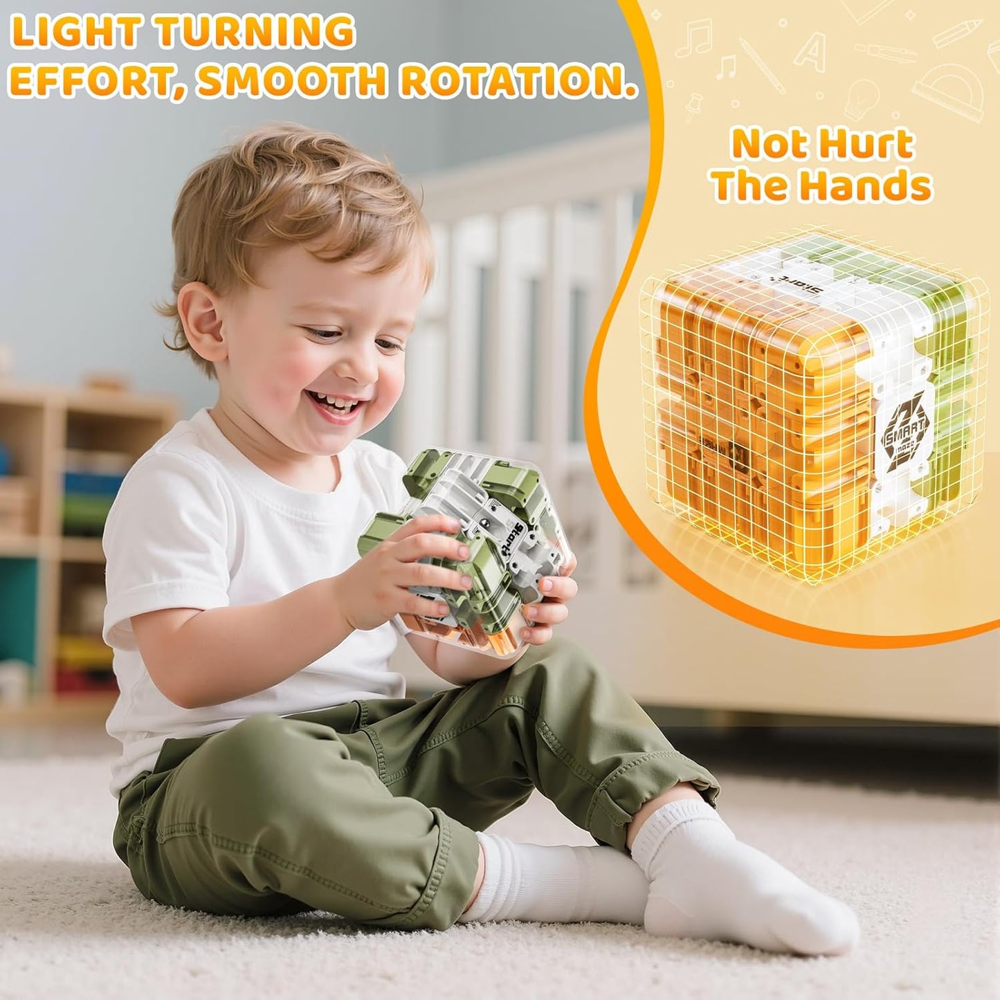 Rubik Race Game, 3D Maze Puzzle Games for Kids 8-12, Color-Match Puzzle Game, Education Sensory Toys Birthday Gift for Adults Kids 8 9+ Year Old Boy