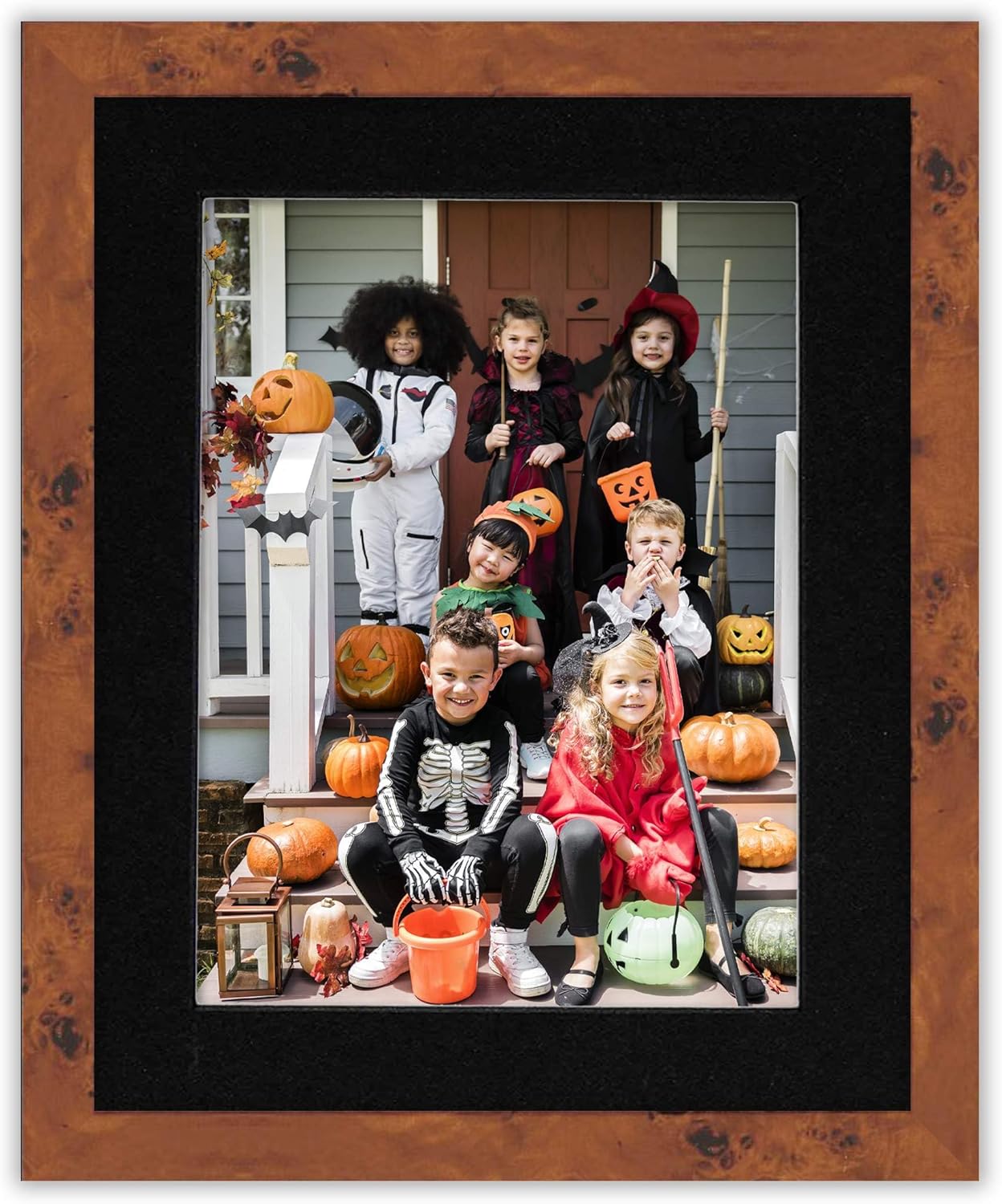 8x10 Mat Bevel Cut for 5x8 Photos - Acid Free Black with Black Core Precut Matboard With Backing Board and Crystal Clear, Self Seal Photo Mat Bag - For Pictures, Photos, Framing - 4-ply Thickness