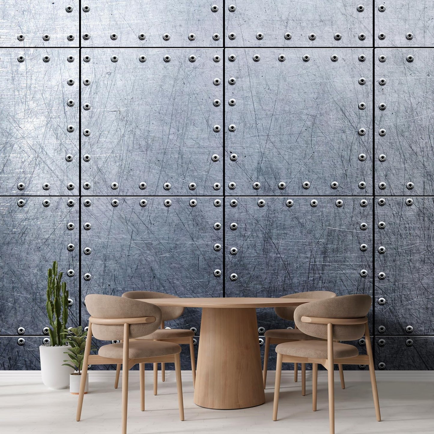 wall26 Metal Wallpaper Background Canvas Art Wall Decor - 120x120 inches