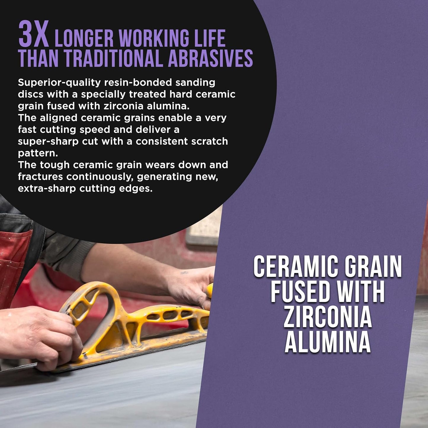 Dura-Gold Premium 2000 Grit PSA Purple Film Ceramic Longboard Sandpaper, 2-3/4" Wide Continuous 20 Yard Roll - Self Adhesive Stickyback for Auto & Wood Air File Long Board Sanders, Hand Sanding Blocks