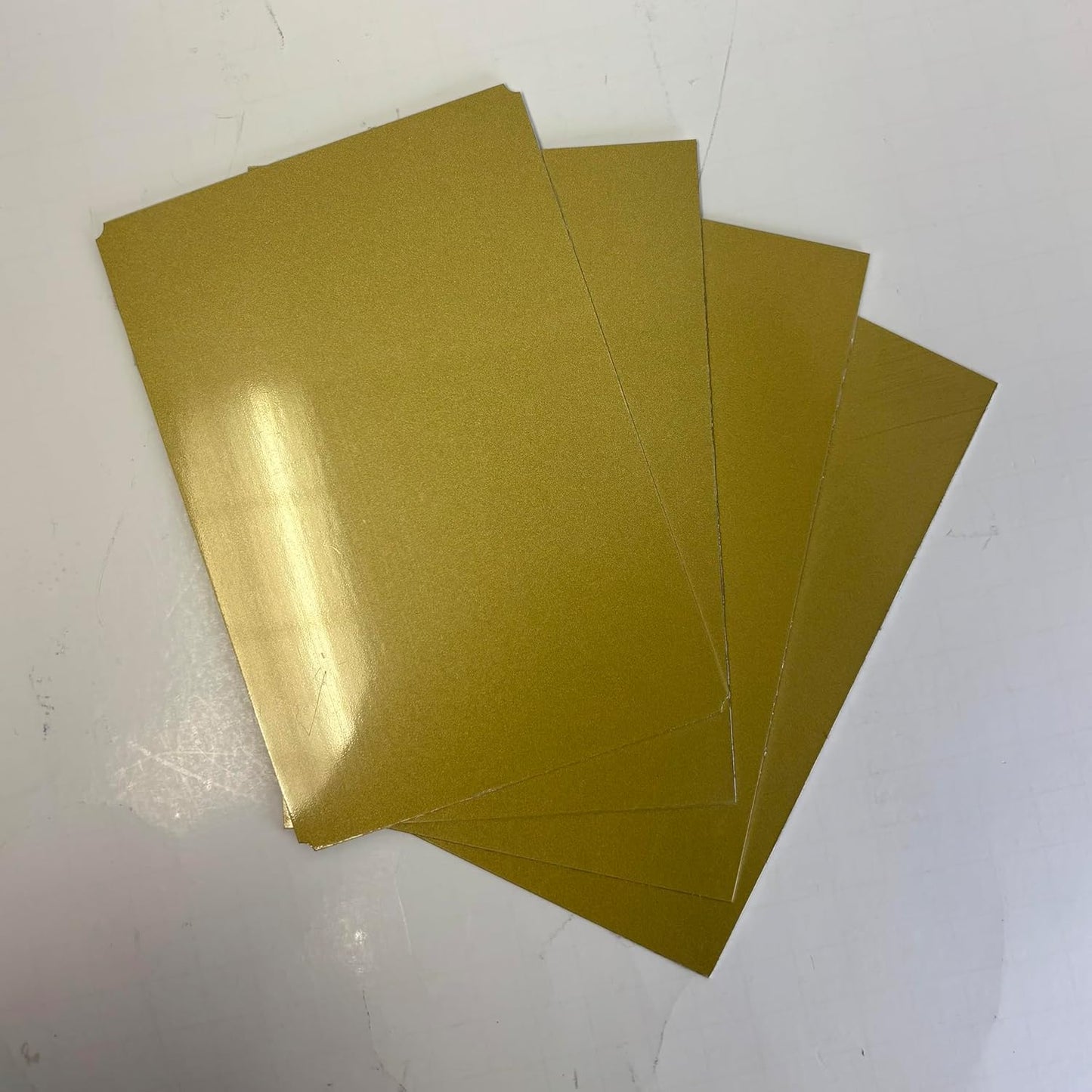 Blank Metal Plates for Laser Engraving - 4 Pack | Aluminum Sheets 0.020" Thick | CO2, Diode, Fiber Laser Compatible | Multiple Sizes & Colors (Gold (engraves black), .75x2 inch)