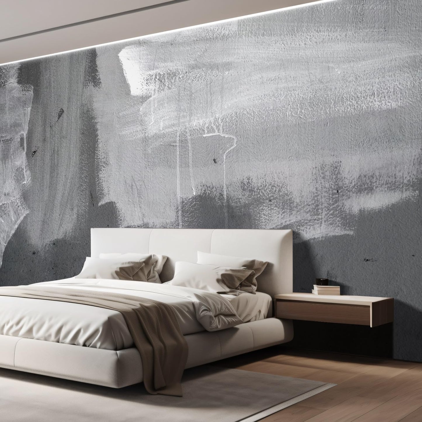 wall26 Grunge Concrete Wall Removable Wall Mural | Self- 132x192 inchesAdhesive Large Wallpaper - 132x192 inches