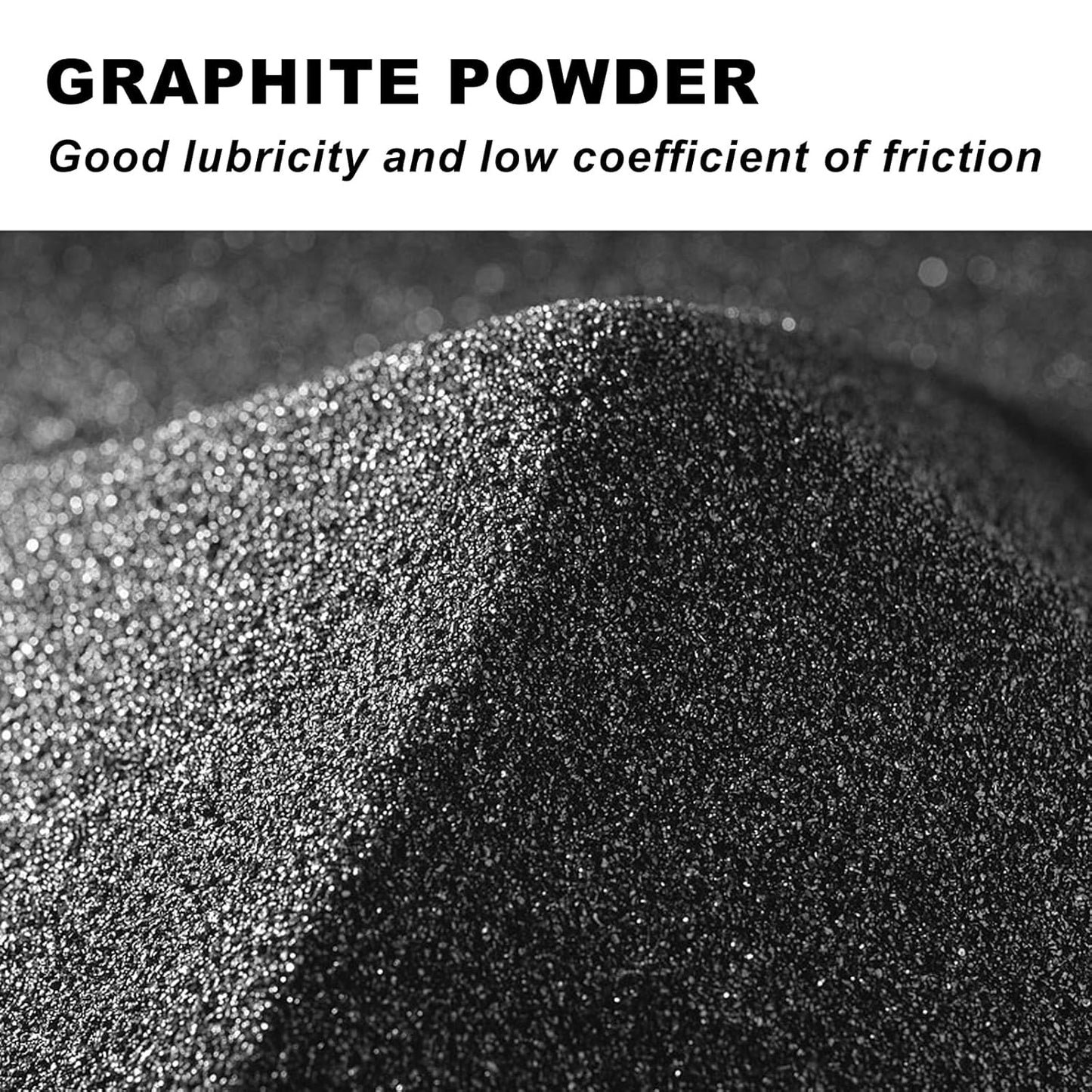 Ninesung Pure Graphite Powder, 1 LB - 44-Micron Ultra-Fine, Excellent Dry Powdered Graphite Lubricant, Amazing Artistic Powdered Graphite for Sketching, Drawing, Pencils, Locks