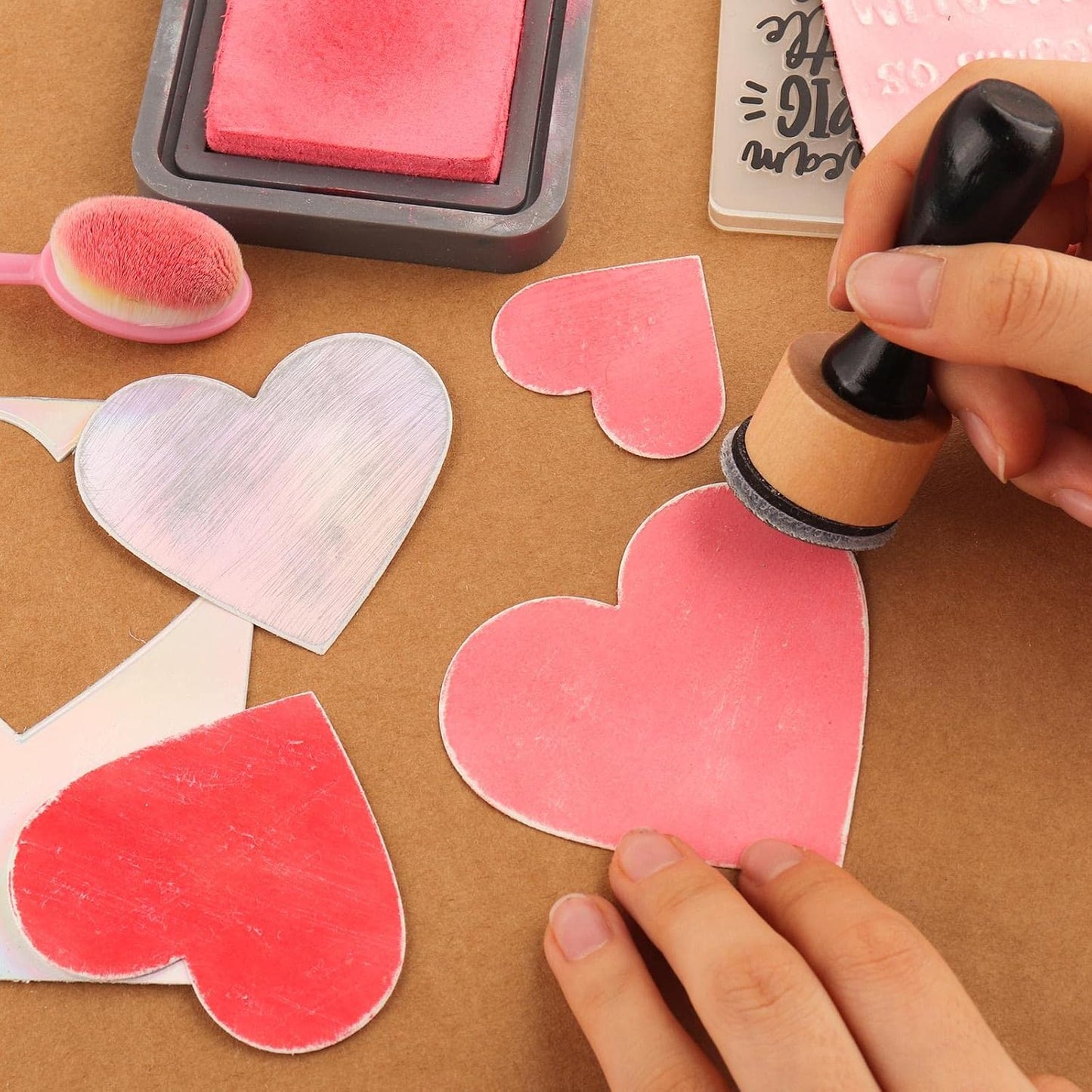 Bundle -Mini Blending Tool Sets,Include 2 PCS Foam Replacment Foam Pads and 20 Pieces Sanding Discs Medium-Grit Sandpaper for Drawing Distressing Blending and Removing the Extra Colors Arts Supplies