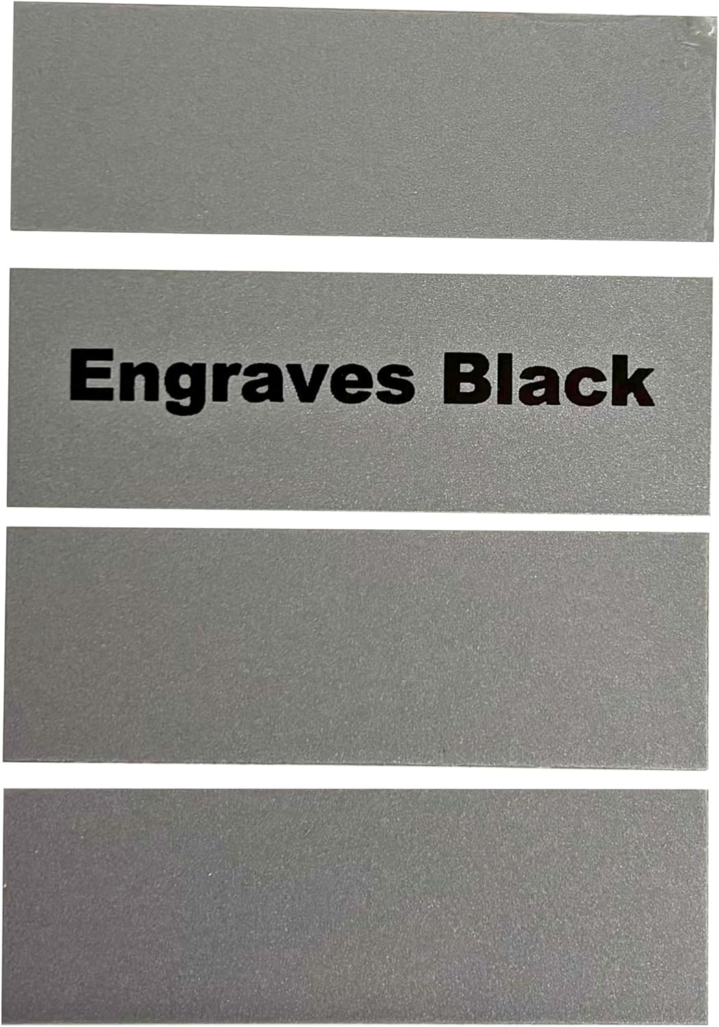 Blank Metal Plates for Laser Engraving - 4 Pack | Aluminum Sheets 0.020" Thick | CO2, Diode, Fiber Laser Compatible | Multiple Sizes & Colors (Silver (engraves black), 1.5x3 inch)